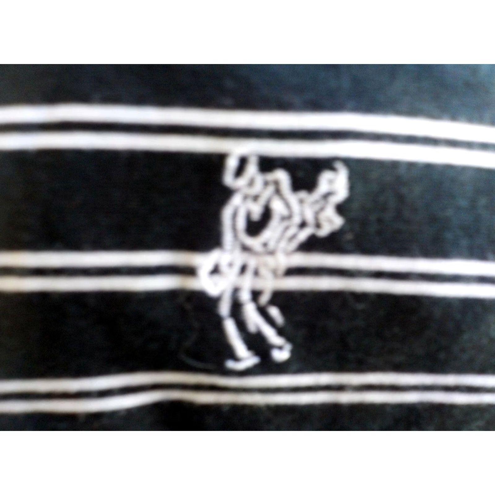 Vintage Ashworth Polo Shirt Mens XL Black White Stripes Ryder Cup Celtic Manor Embroidered Back Neck 65% Cotton 35% Polyester Size US XL / EU 56 / 4 - 5 Thumbnail