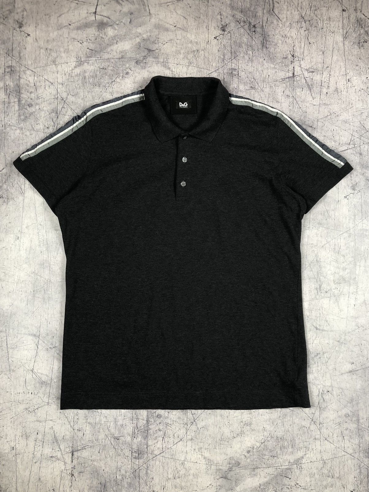 Dolce & Gabbana × Vintage Vintage Dolce+Gabbana Embroidered Logo Luxury Designer Polo Size US L / EU 52-54 / 3 - 2 Thumbnail