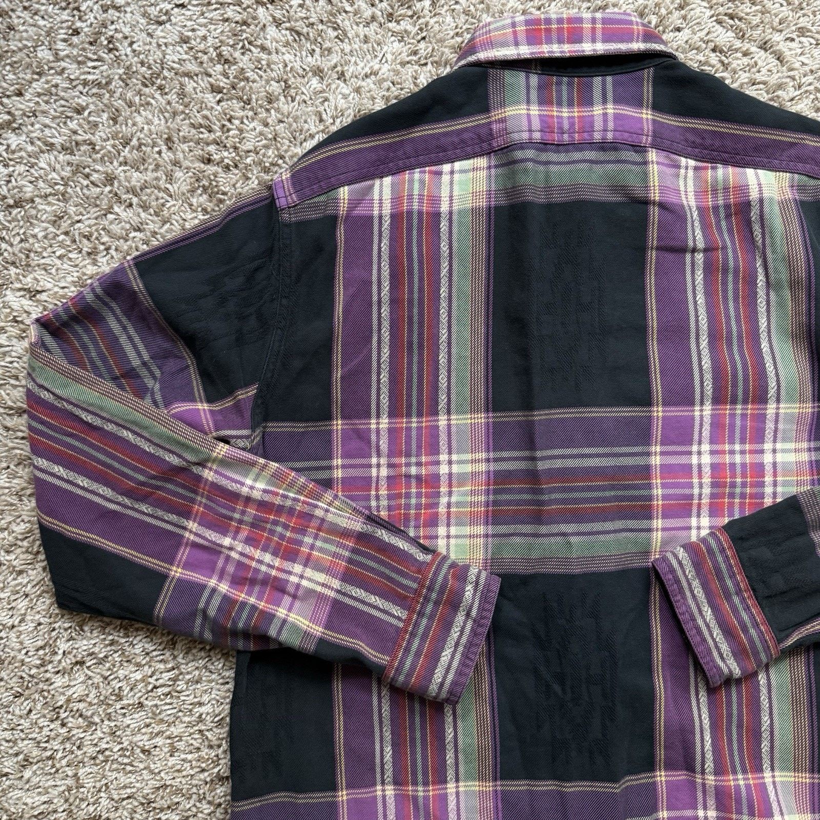 Polo Ralph Lauren × Ralph Lauren × Vintage Vintage Polo Ralph Lauren Aztec Plaid Shirt Purple Flannel Size US M / EU 48-50 / 2 - 7 Thumbnail