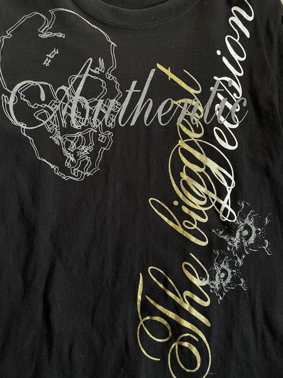 If Six Was Nine 2000s Japanese archive Vkei Glitter Skull Long Sleeve tee Size US XS / EU 42 / 0 - 7 Thumbnail