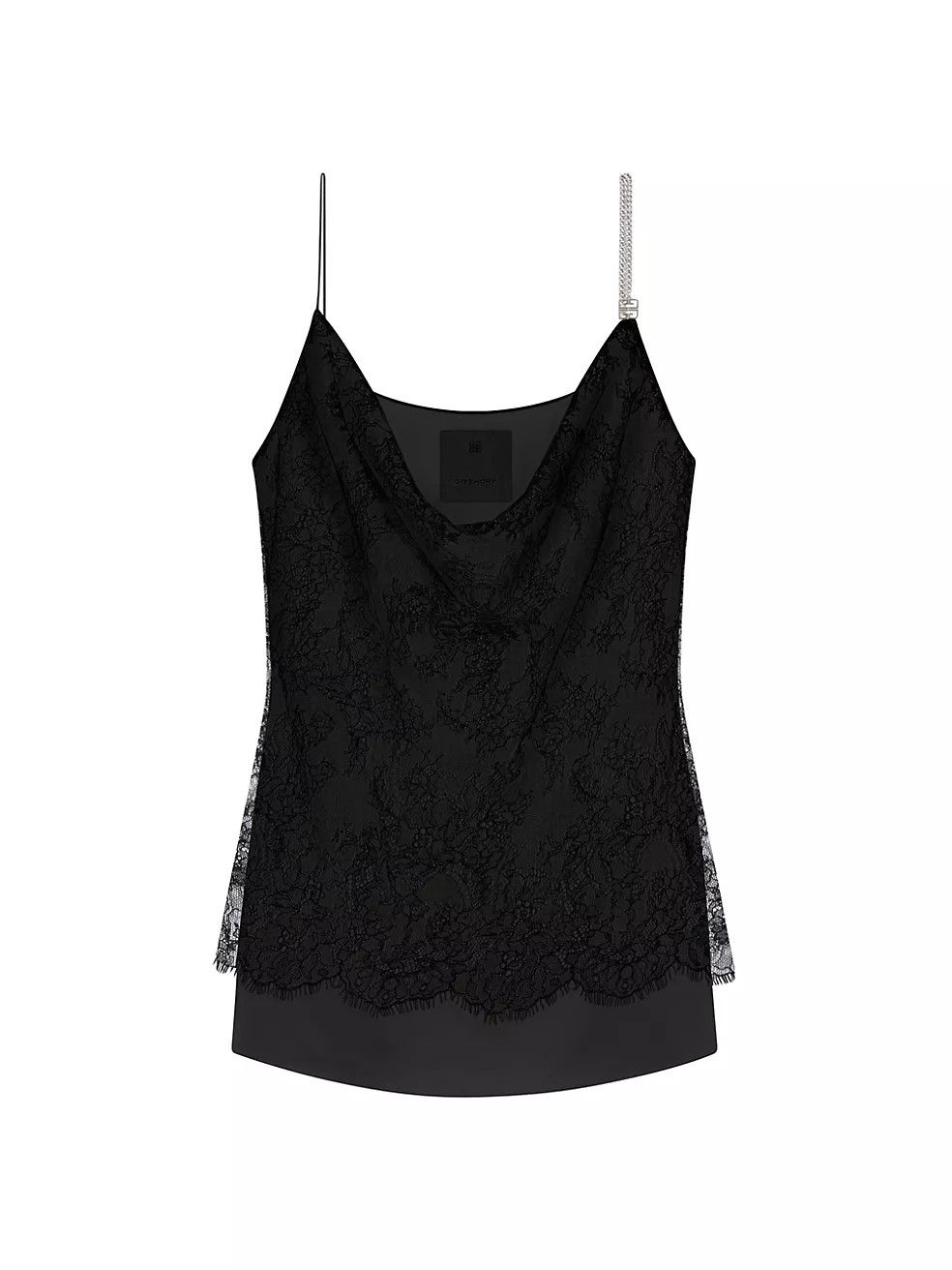 Givenchy o1w1db10325 4G Chain Lace Top in Black Size M / US 6-8 / IT 42-44 - 1 Thumbnail