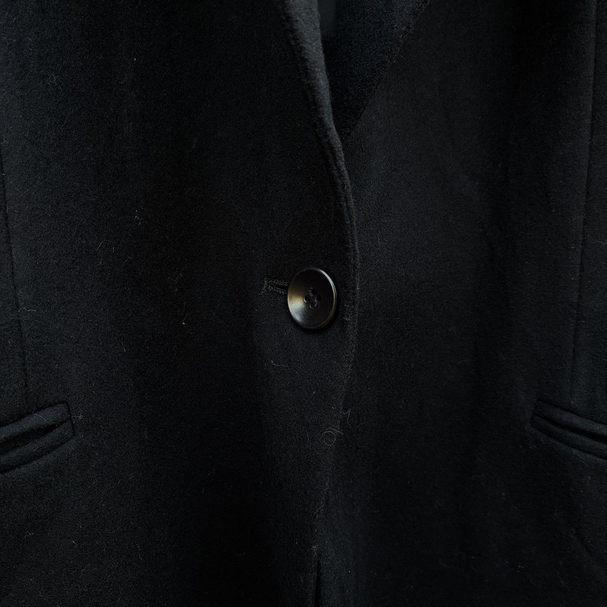 Zanella Vintage Zanella Italy Women's Black Wool Blazer Jacket Size M / US 6-8 / IT 42-44 - 6 Thumbnail