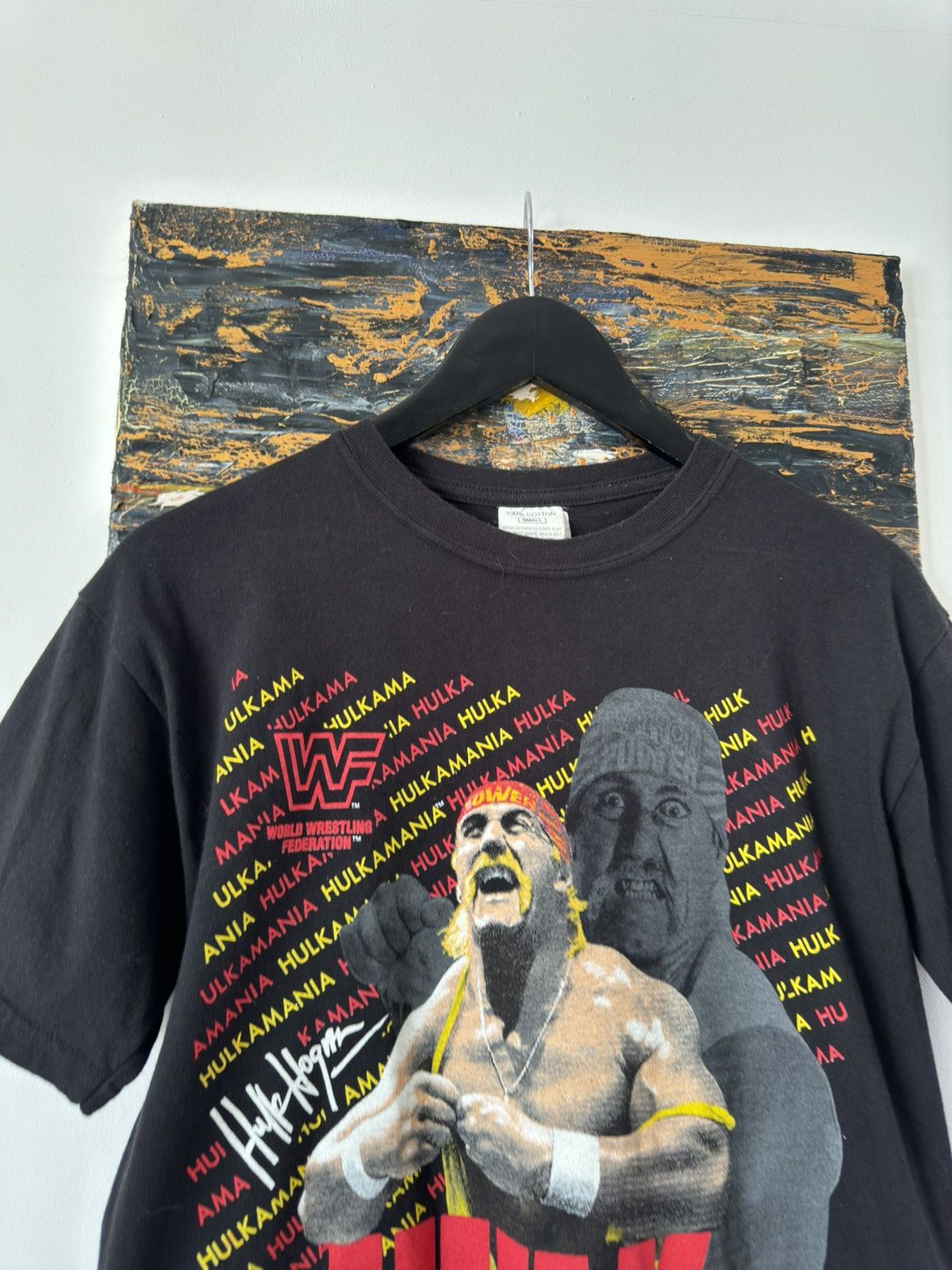 Vintage × WWE × WWF Vintage Licensed 1991 Hulk Hogan Graphic Tee Size US M / EU 48-50 / 2 - 2 Thumbnail