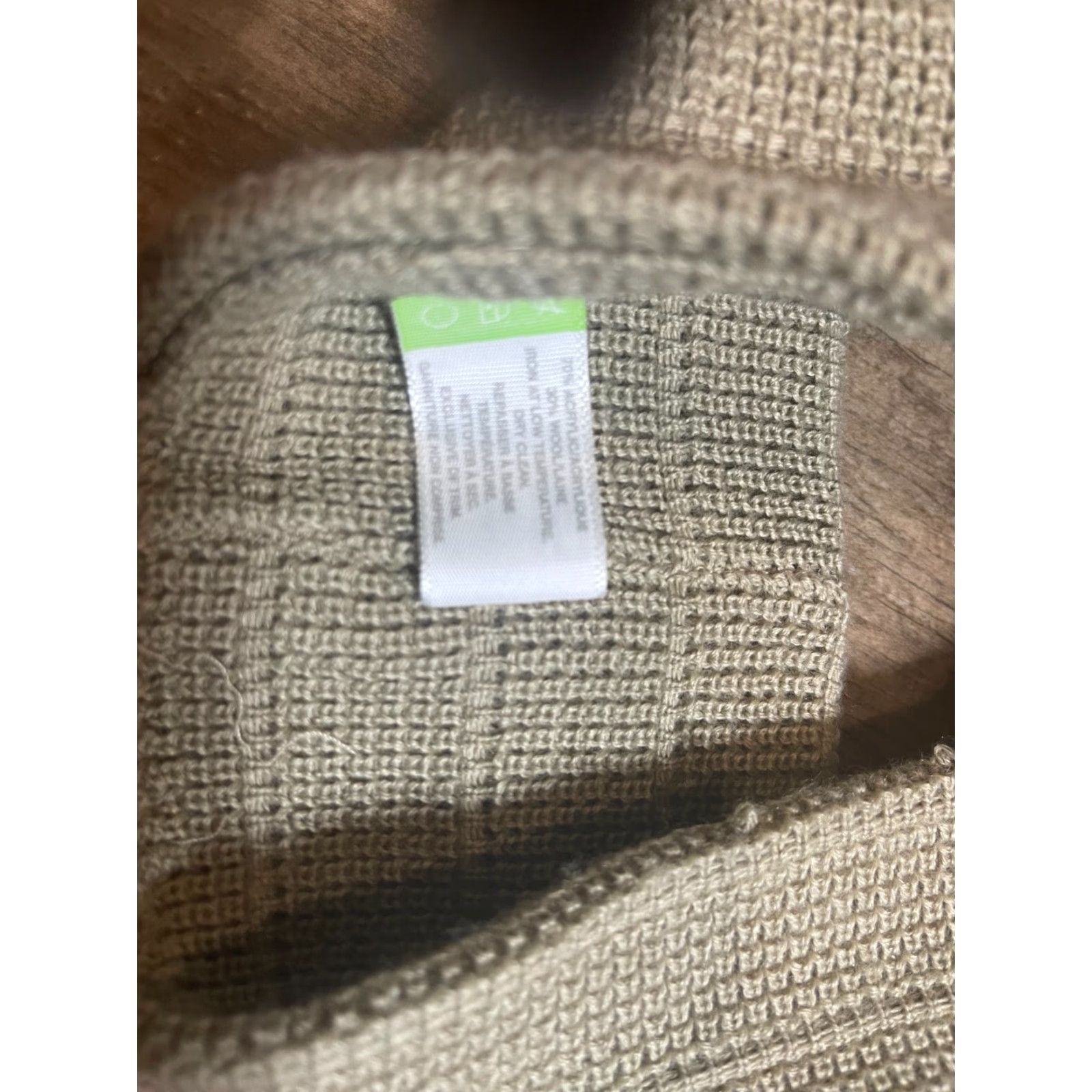 Vintage Bula Visor Hat Adult One Size Womens Acrylic Woll Blend Knit Tan Size ONE SIZE - 4 Thumbnail