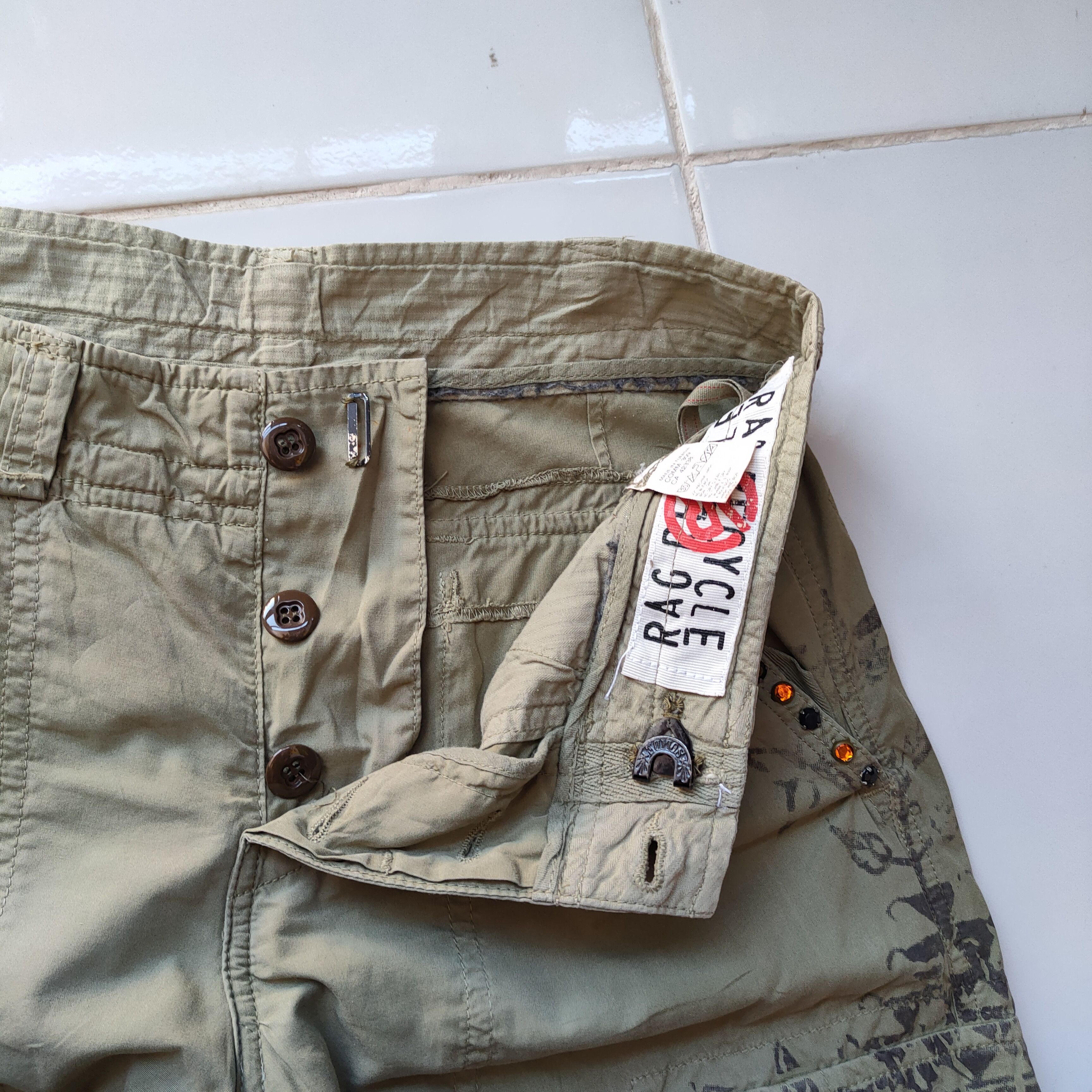 Japanese Brand RARE! VINTAGE RAG BONDAGE CARGO PANTS Size US 29 - 8 Thumbnail