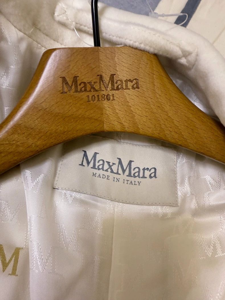 Max Mara Max Mara 101801 White Coat Size M / US 6-8 / IT 42-44 - 4 Thumbnail