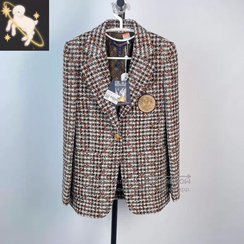 Louis Vuitton Louis Vuitton Tweed blazer jacket Size XXS / US 00 / IT 34 - 1 Thumbnail