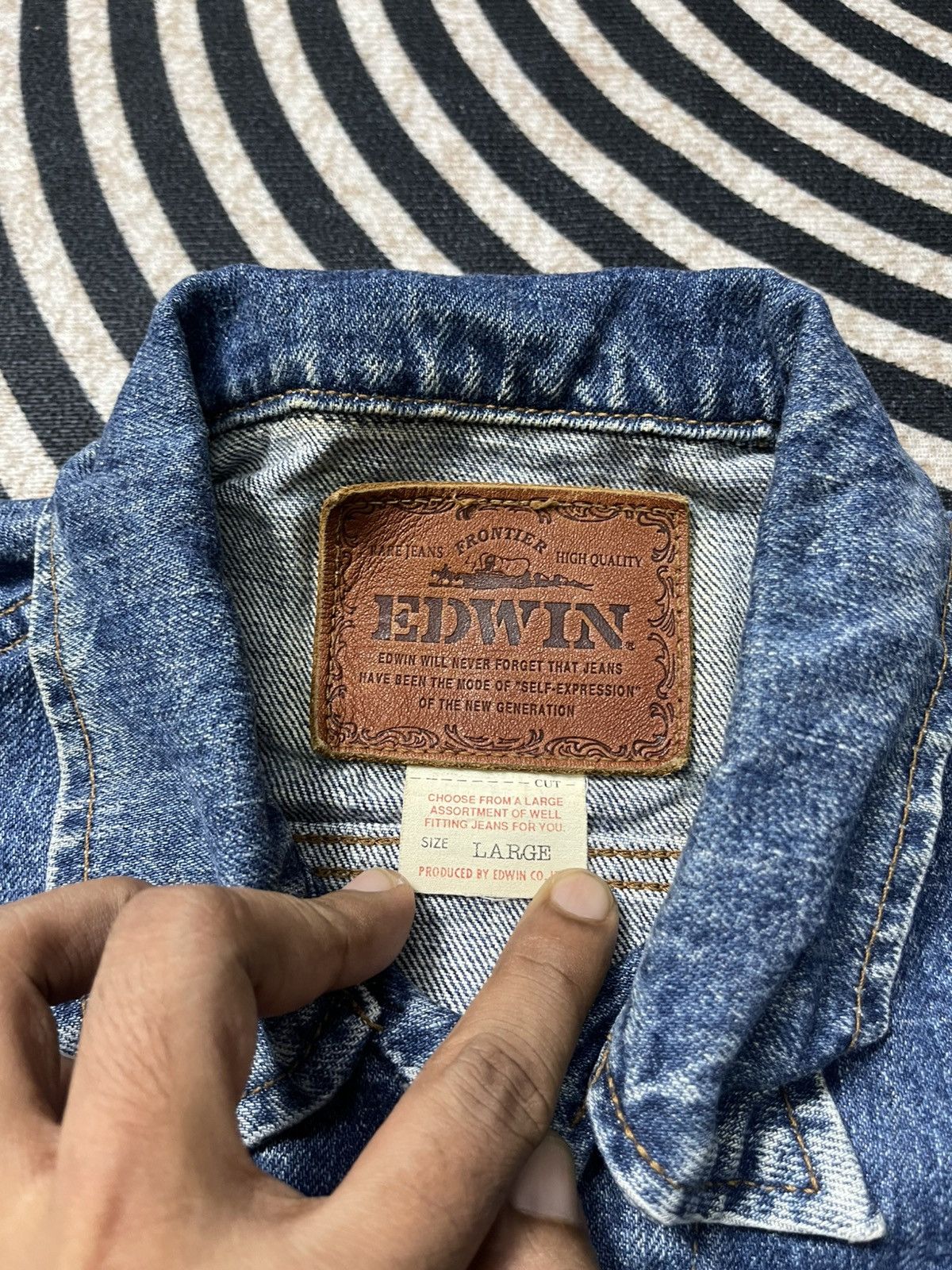 Edwin VINTAGE 90s EDWIN WESTERN DENIM JACKET Size US L / EU 52-54 / 3 - 10 Thumbnail