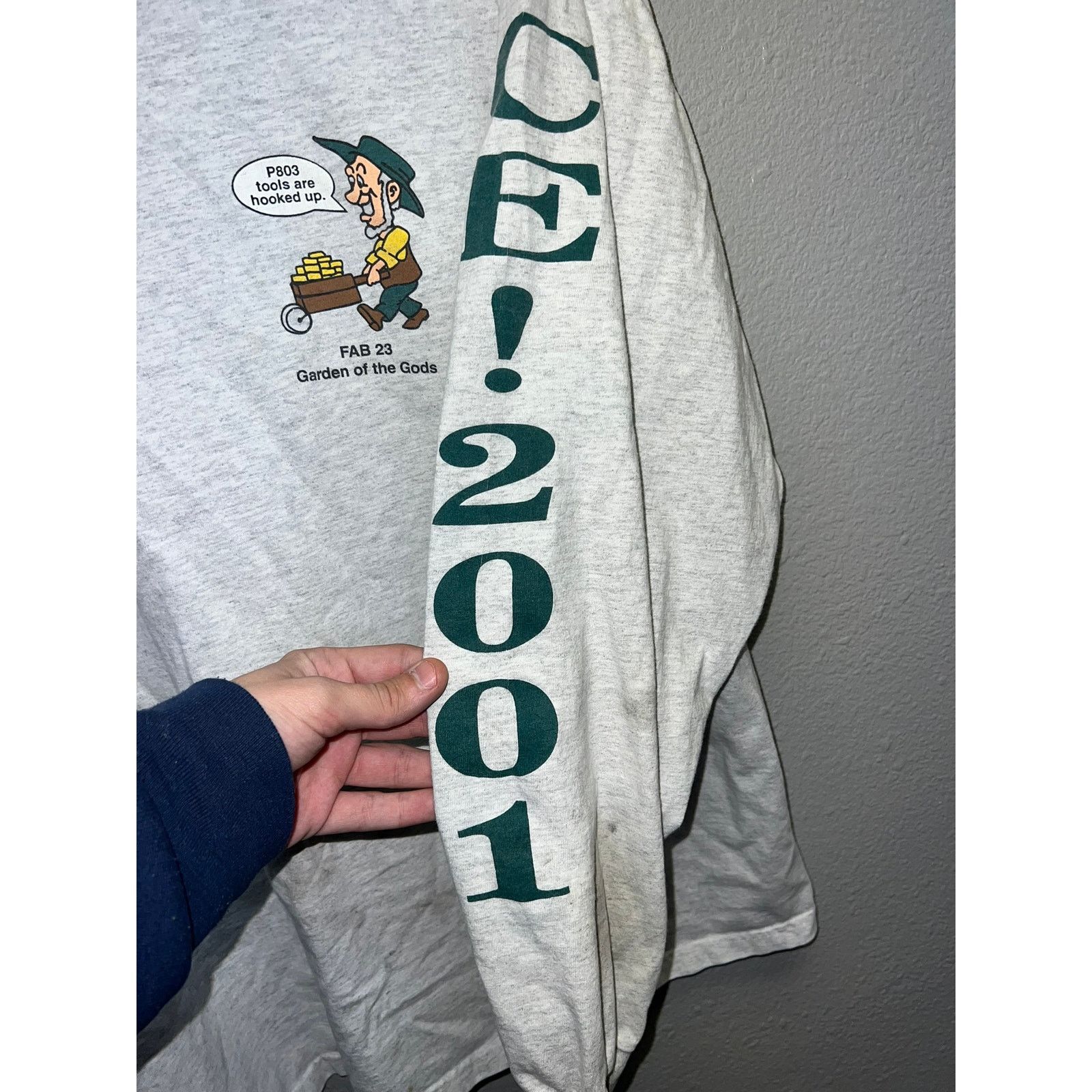 Vintage Vintage Garden of The Gods Long Sleeve Shirt Worn Stained XL Size US XL / EU 56 / 4 - 4 Thumbnail