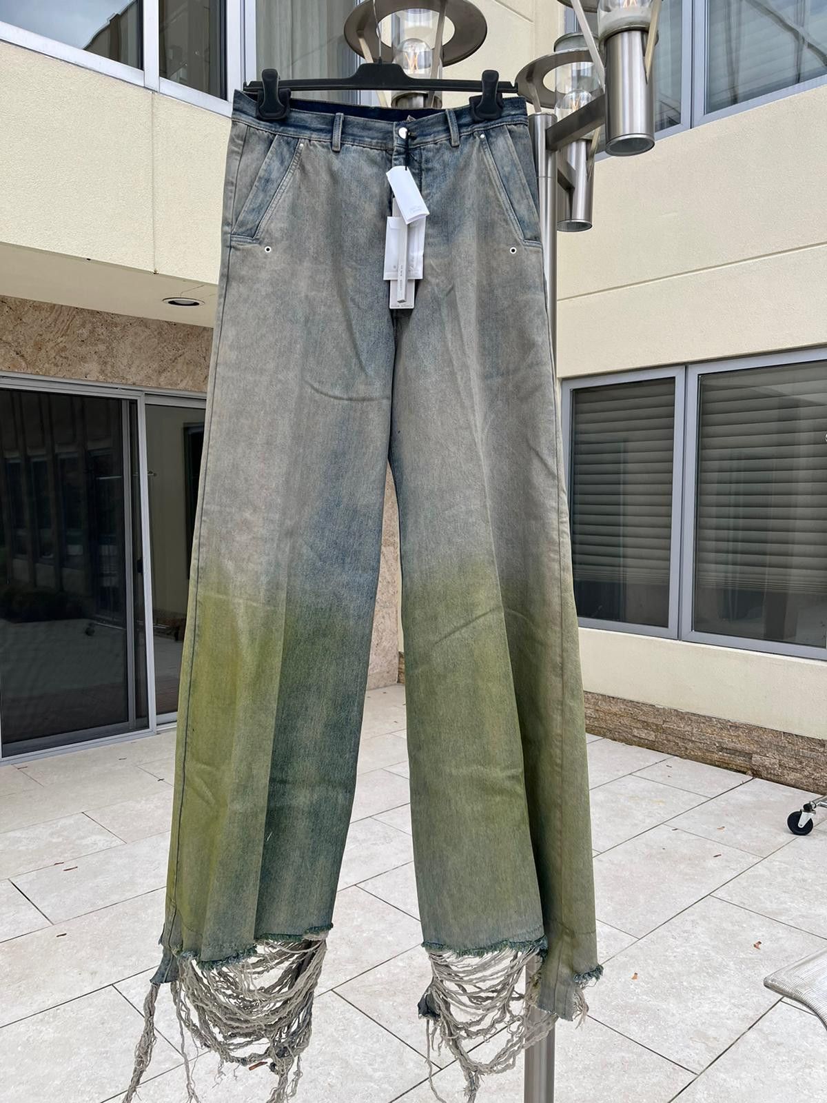 Rick Owens o1rshd1 Tailored Bela Distressed Denim Jeans Degrade Jeans Size US 36 / EU 52 - 2 Thumbnail