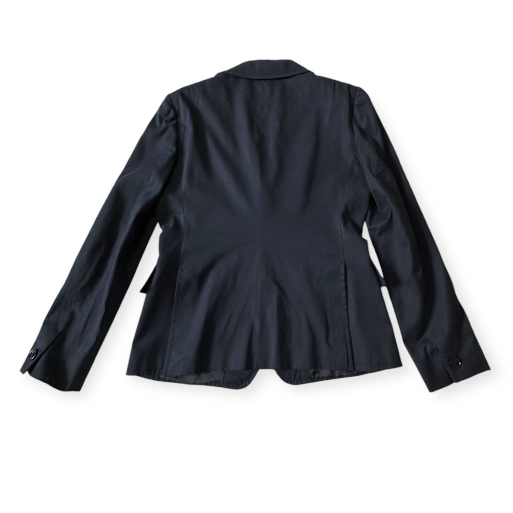 Miu Miu Miu Miu Navy Blue Cotton Blazer Jacket, Size 46 Italy/US 10/ Size L / US 10 / IT 46 - 11 Thumbnail