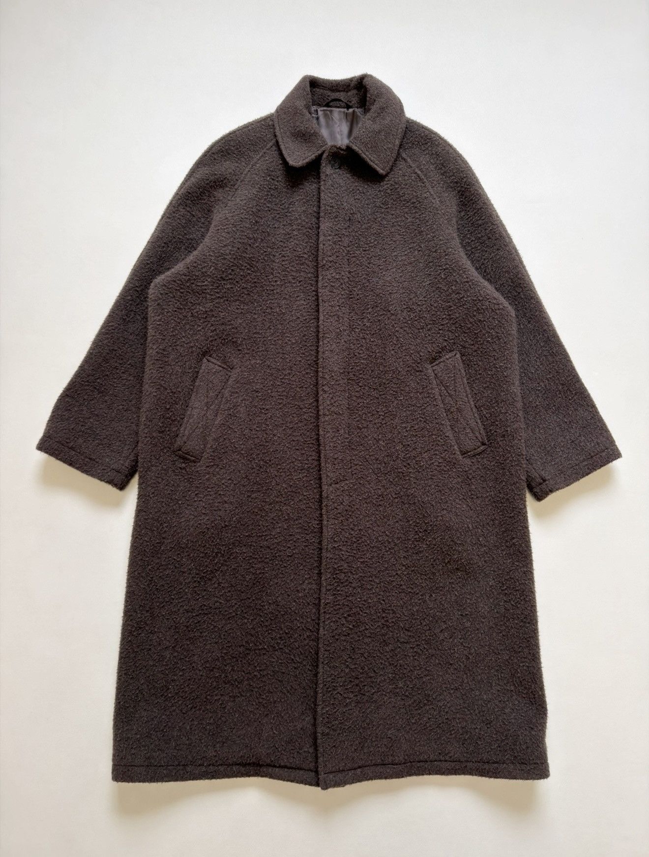 Mfpen Brushed Brown Wool Boxy Over Coat Size US M / EU 48-50 / 2 - 1 Thumbnail