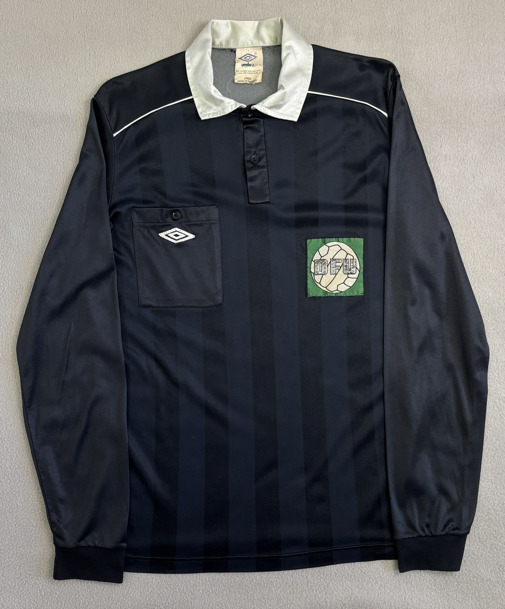 Umbro × Vintage Denmark DFU Umbro 80s Referee Jersey Size L Size US L / EU 52-54 / 3 - 5 Thumbnail