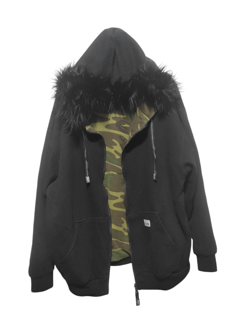Hysteric Glamour Pro Club Camo Reversible Heavy Zipper Fur Hoodie LGB style Size US XXL / EU 58 / 5 - 2 Thumbnail