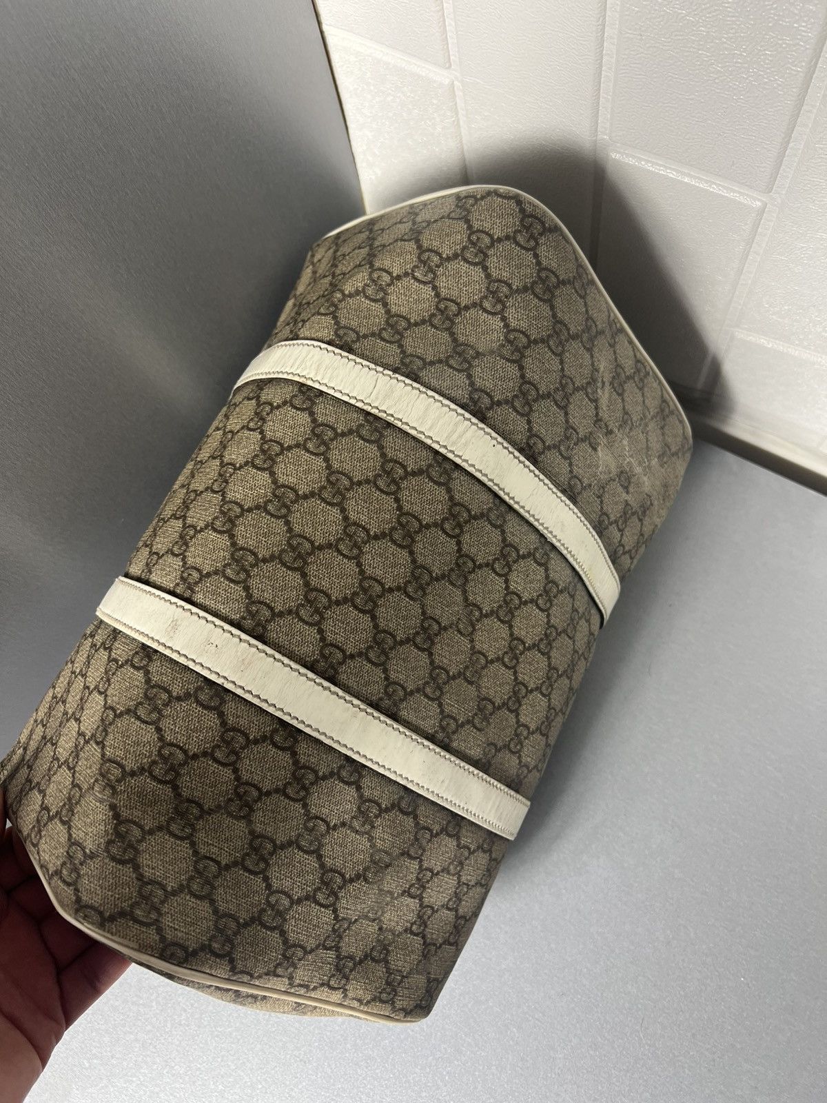 Gucci × Vintage VERY RARE GUCCI MONOGRAM BAG ITALIAN DESIGNER RETRO Y2K 90s Size ONE SIZE - 10 Thumbnail