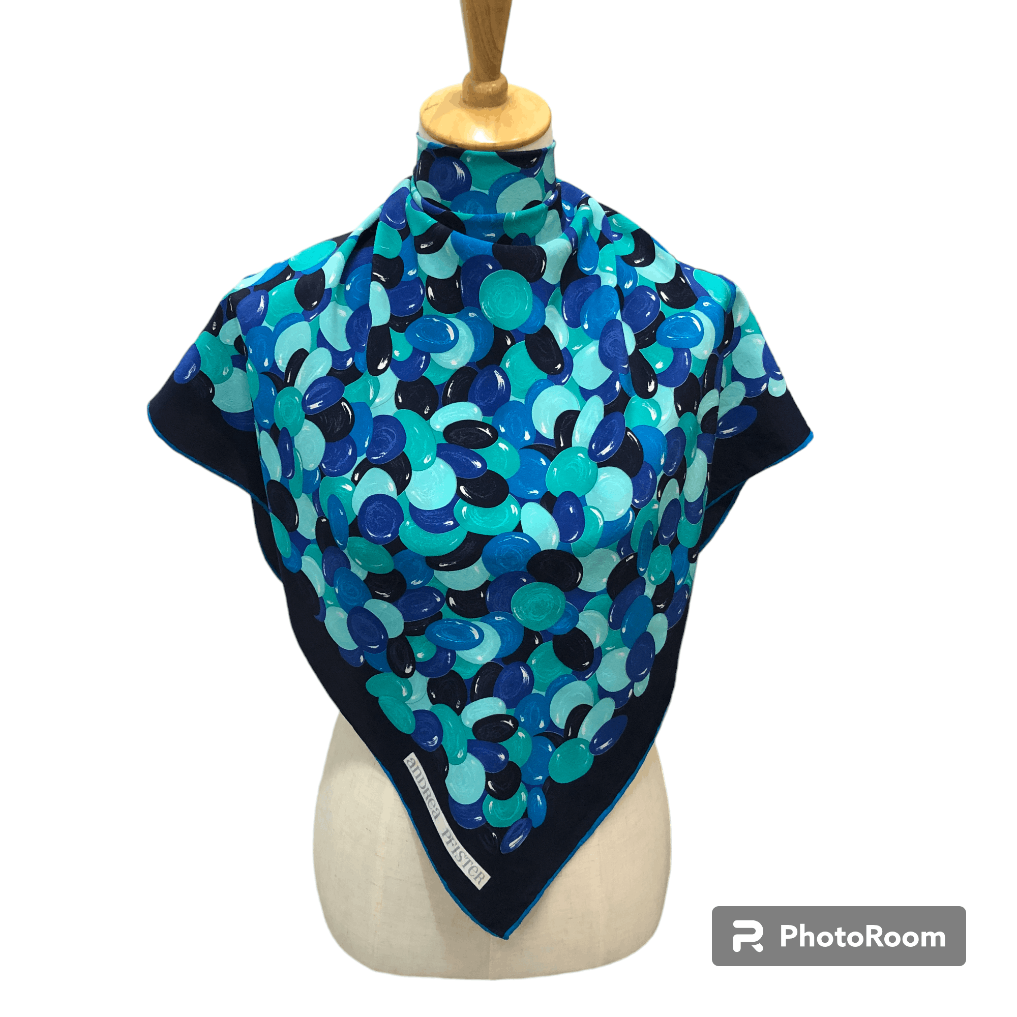 Vintage Andrea Pfister Hand Rolled Silk Scarf M1237 Size ONE SIZE - 1 Thumbnail