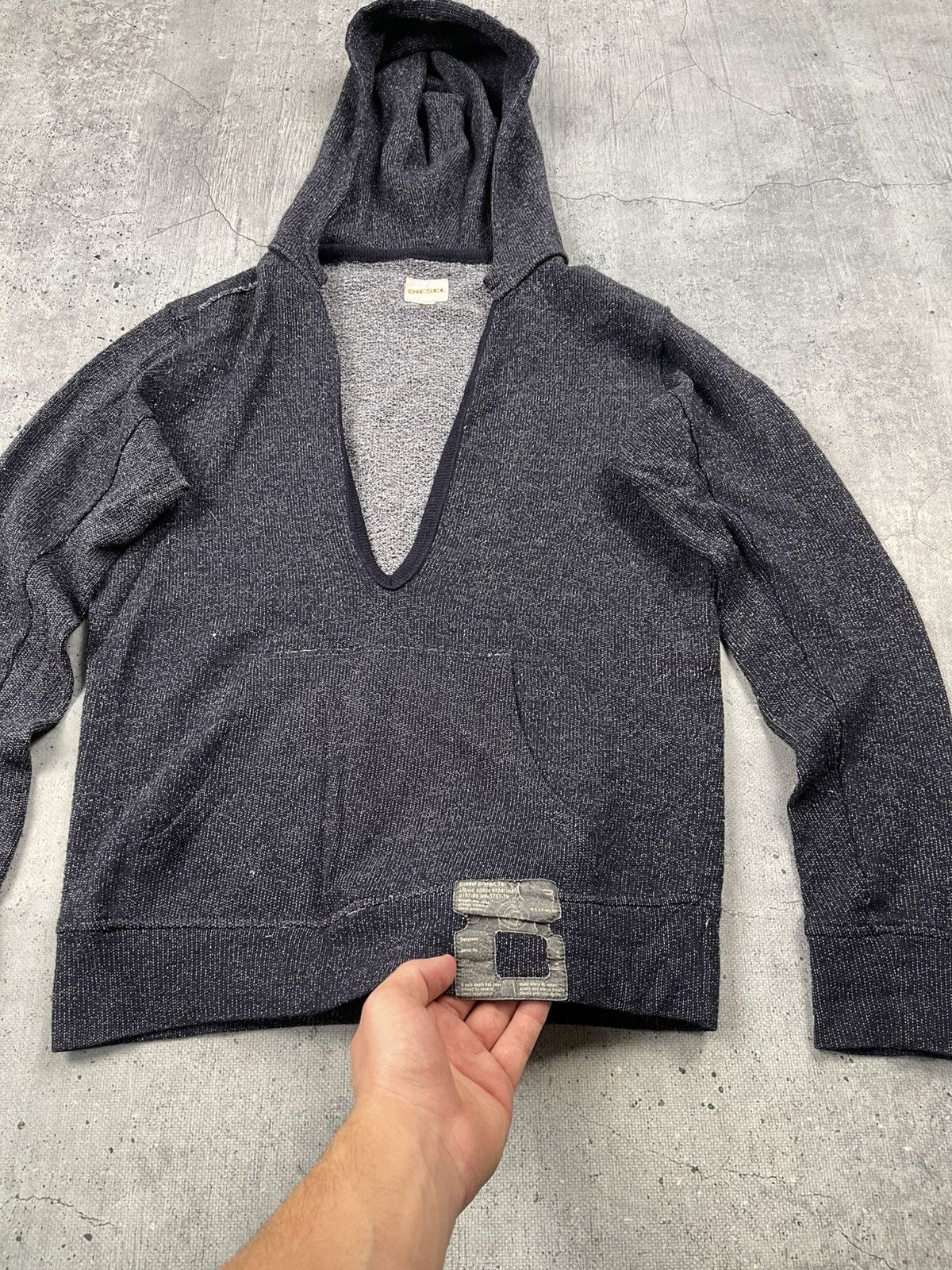 Diesel × Vintage Vintage Diesel Hoodie Avant Garde Size US S / EU 44-46 / 1 - 2 Thumbnail