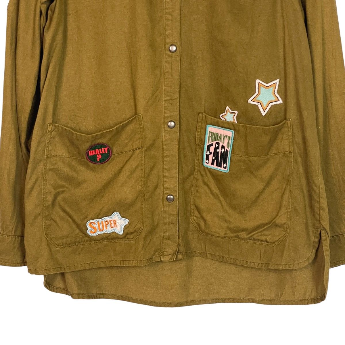Zara Zara TRF Patched Shacket Jacket Size XS / US 0-2 / IT 36-38 - 5 Thumbnail