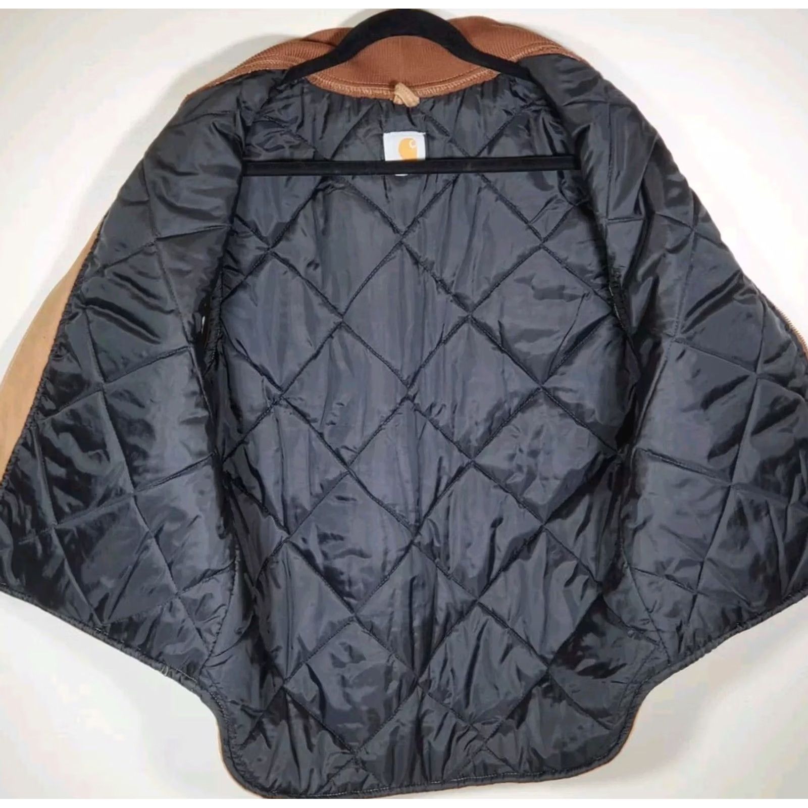 Carhartt Carhartt Vest Quiled Sandstone Duck Arctic Quilt Lined Brown Men's Size L Size US L / EU 52-54 / 3 - 3 Thumbnail
