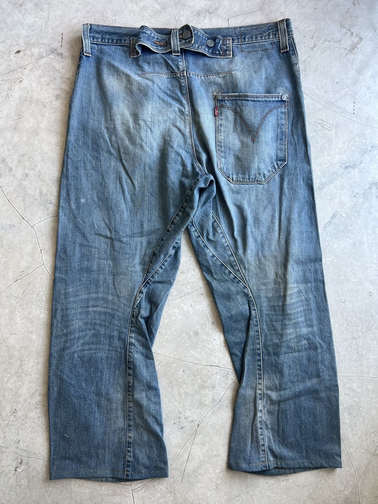 Levi's Levis Engineered Jeans Buckle Back Tag W36 Actual 37x29 Size US 36 / EU 52 - 5 Thumbnail