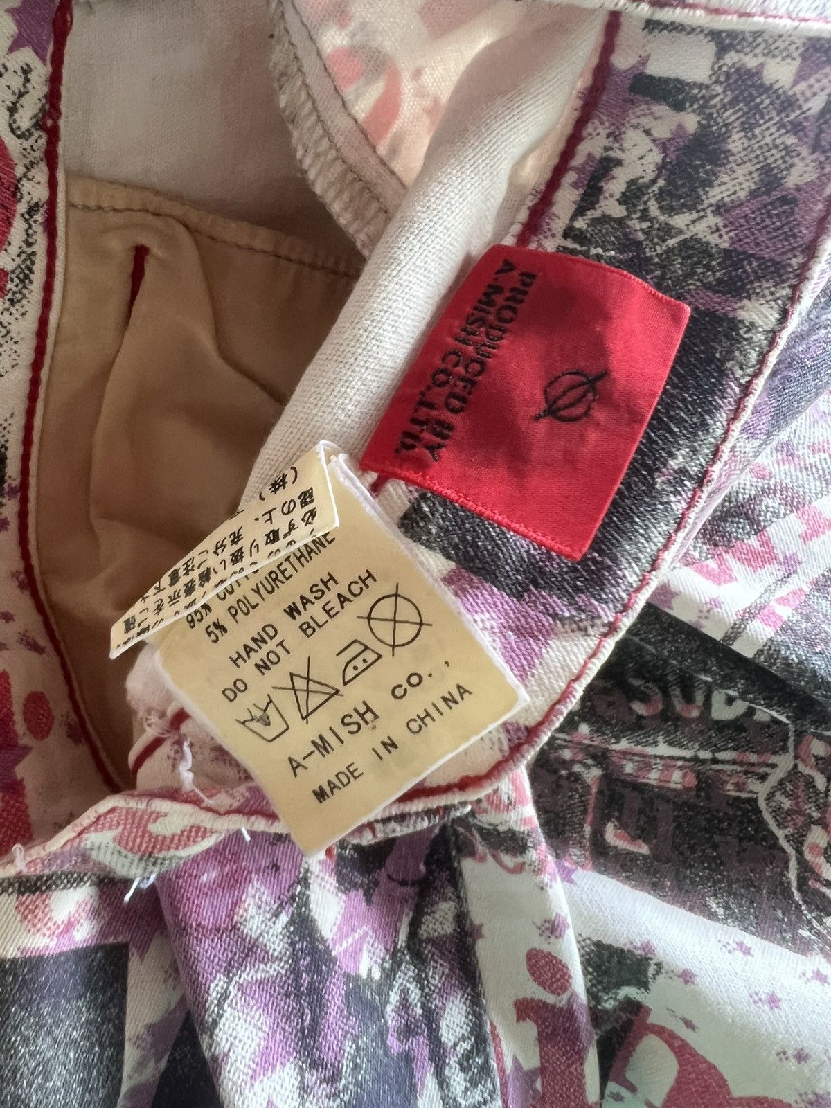 semanticdesign Vintage Algonquins Japan All Print Stretch Bootcut Pant Size US 29 - 25 Thumbnail
