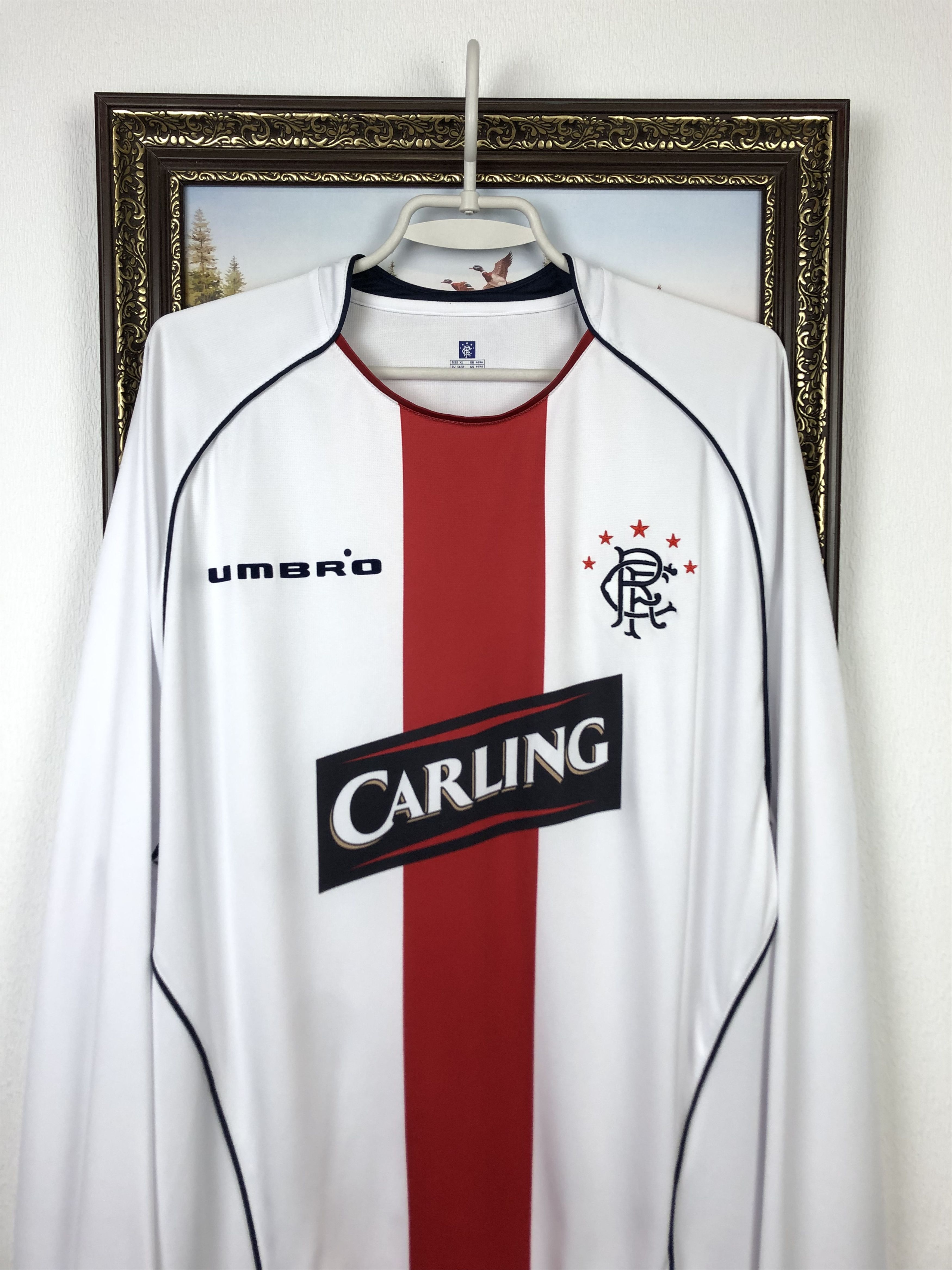 Umbro Glasgow Rangers football shirt 2005 Soccer Umbro Long Sleeve Size US XL / EU 56 / 4 - 2 Thumbnail