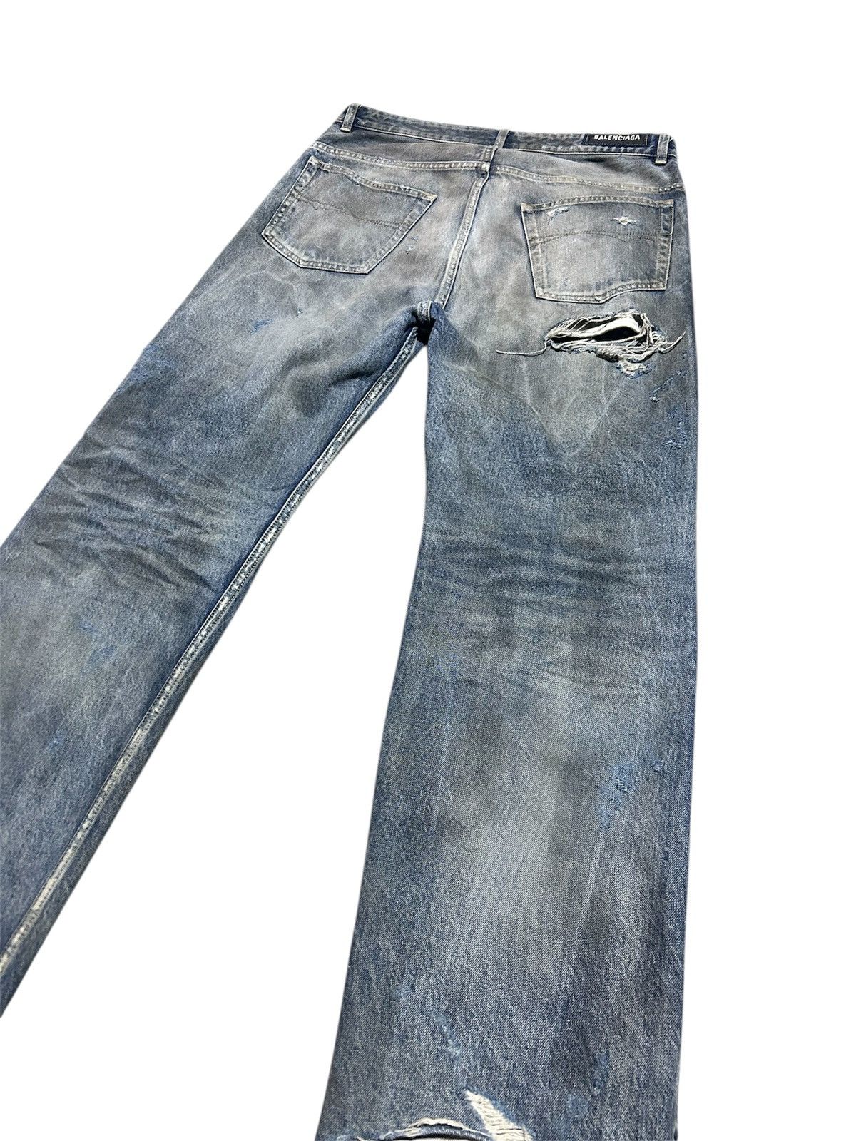 Balenciaga Balenciaga ss23 mud oil spill jeans Size US 34 / EU 50 - 4 Thumbnail
