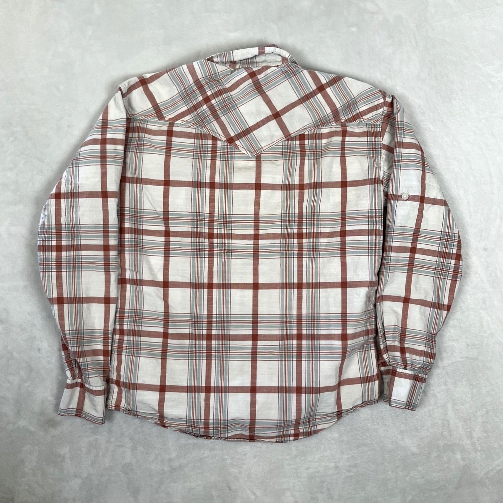 Levi's VTG Levi's Red Tab Plaid Long Sleeve Western Button-Up Shirt Mens M/L White READ Size US M / EU 48-50 / 2 - 7 Thumbnail
