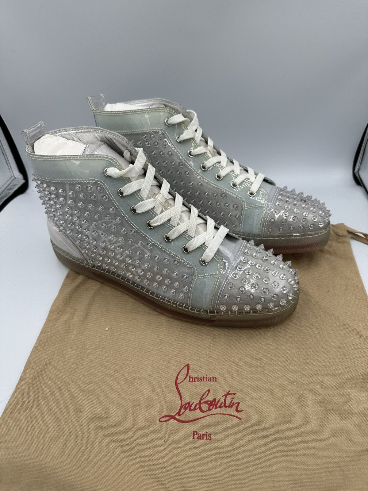 Christian Louboutin Christian Louboutin Spike Transparent Size US 13 / EU 46 - 1 Thumbnail