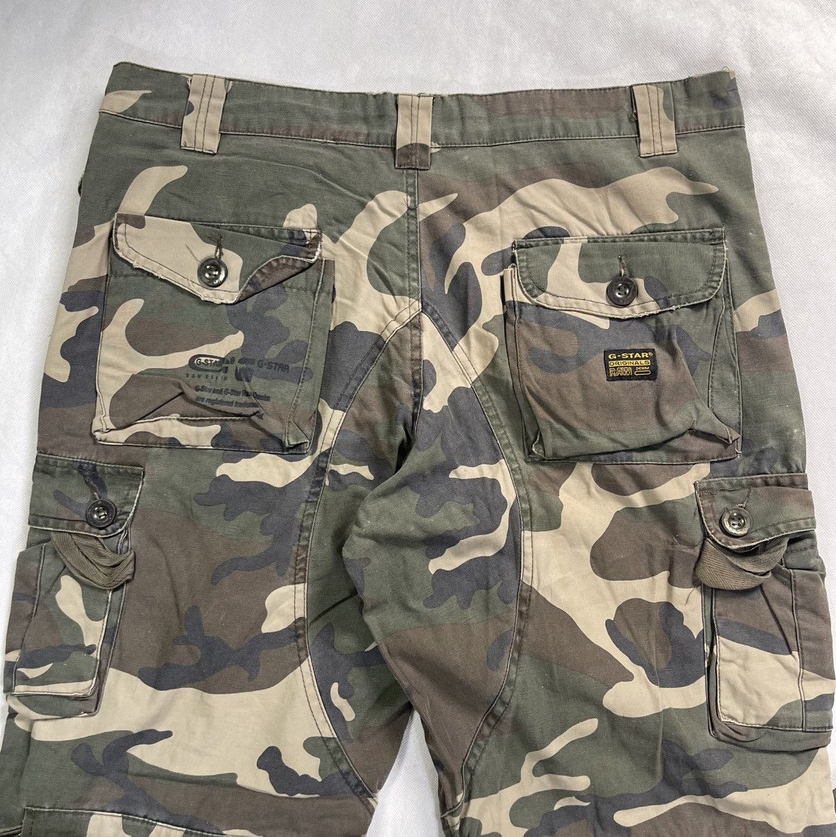 G-Star G-Star Camo Drawstring Knee Multipocket Cargo Flare Pant Size US 38 / EU 54 - 7 Thumbnail