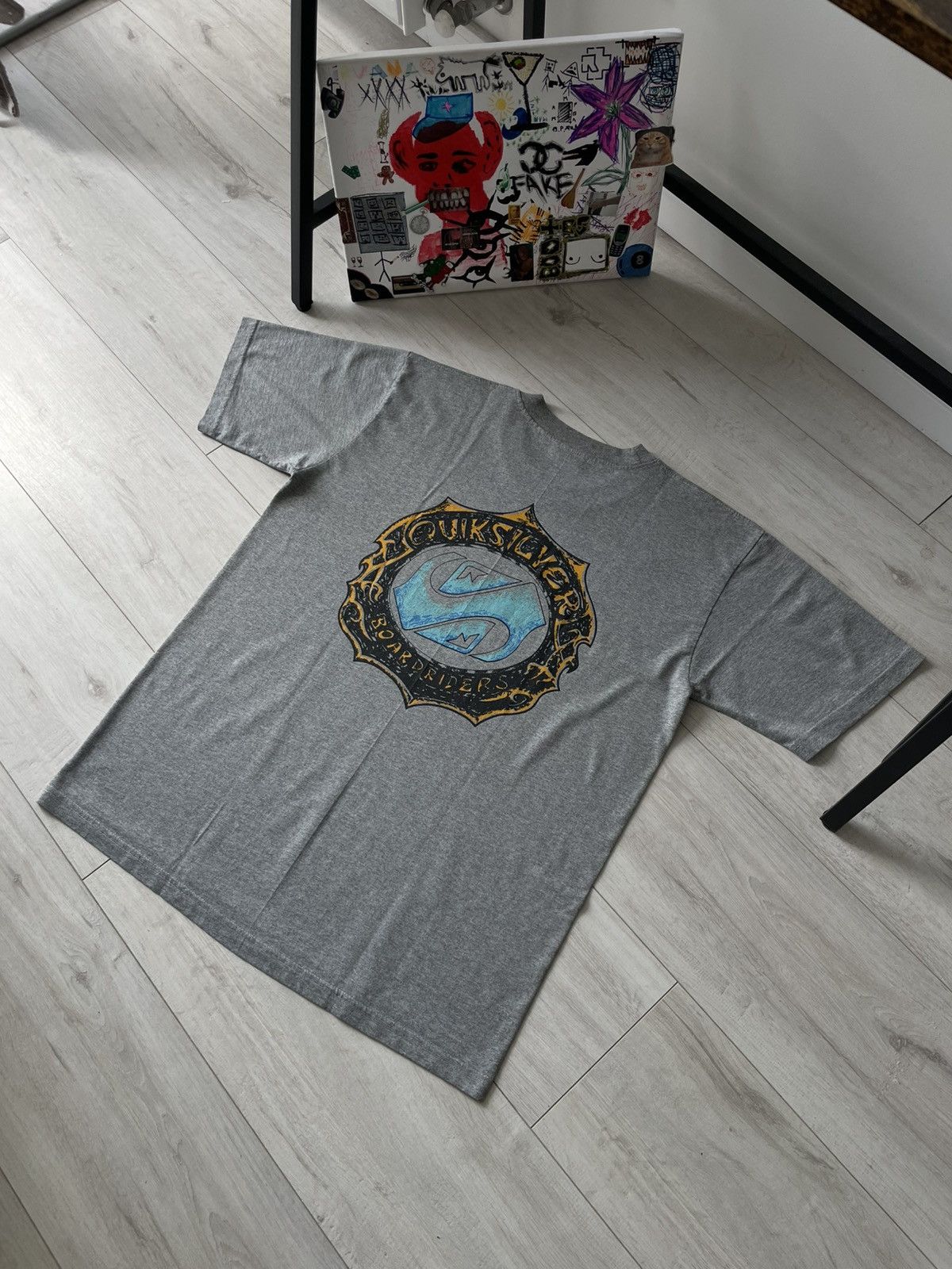 Quiksilver Vintage 90's Quiksilver Boakdriders T-Shirt Surf Big Logo Size US L / EU 52-54 / 3 - 3 Thumbnail