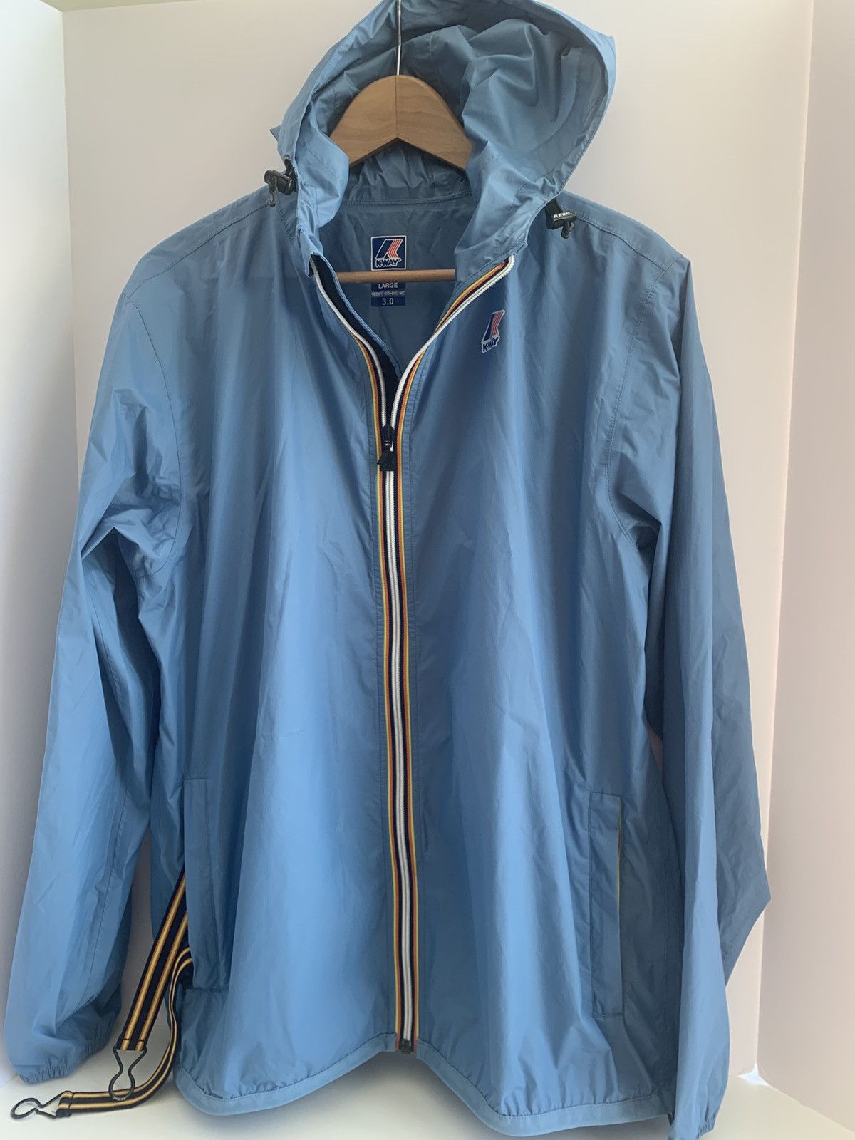 K-Way K-Way Le Vrai Claude Jacket Packable Men's Blue LG New Size US L / EU 52-54 / 3 - 1 Thumbnail