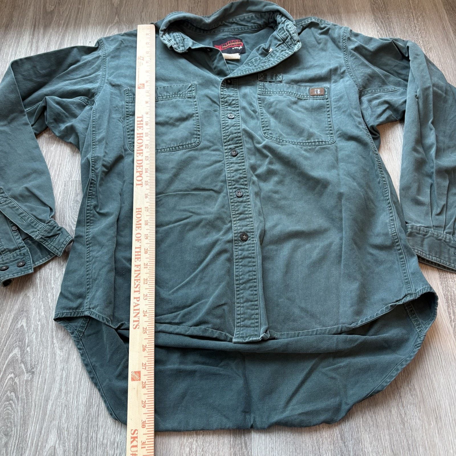 Wrangler Wrangler Riggs Workwear Men's XL Green Heavy Twill Long Slee Size US XL / EU 56 / 4 - 6 Thumbnail