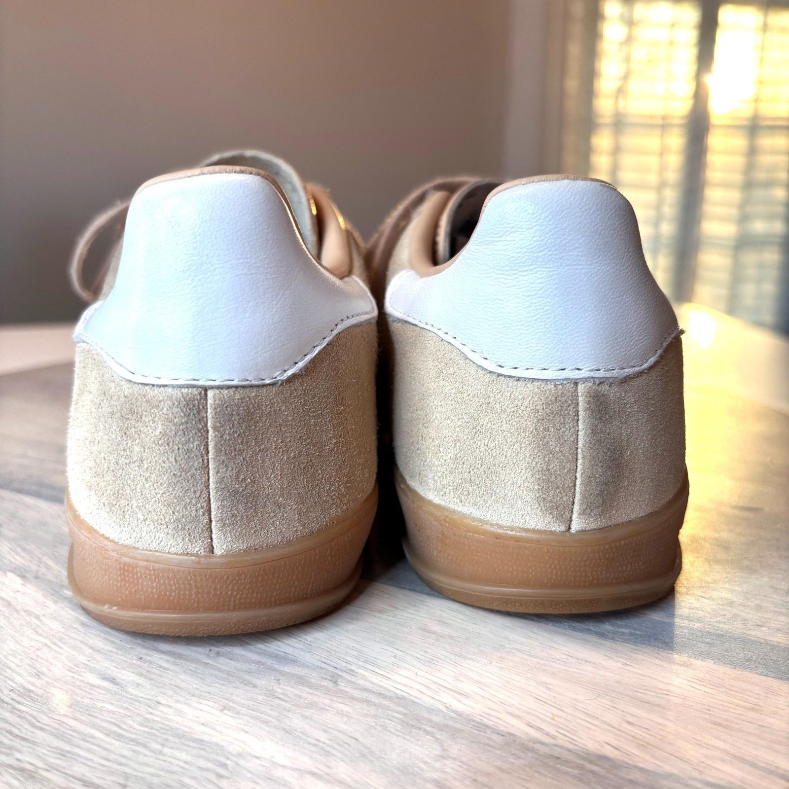 Adidas Adidas Gazelle Beige Gum Suede Sneakers Women's Shoes Sz 8 Size US 8 / IT 38 - 7 Thumbnail