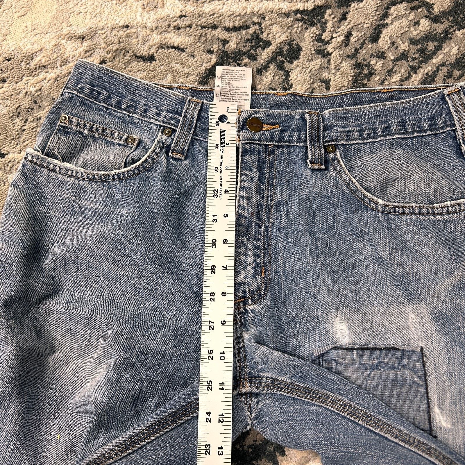 Carhartt Carhartt Holter Relaxed Fit Jeans Mens 34x30 Blue Denim Size US 34 / EU 50 - 7 Thumbnail