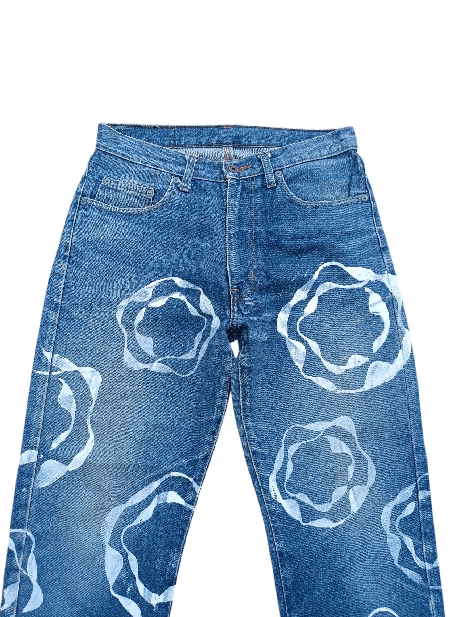 Hysteric Glamour Japan 🇯🇵 Liberto Big Tears Paint Design Denim Size US 30 / EU 46 - 19 Thumbnail