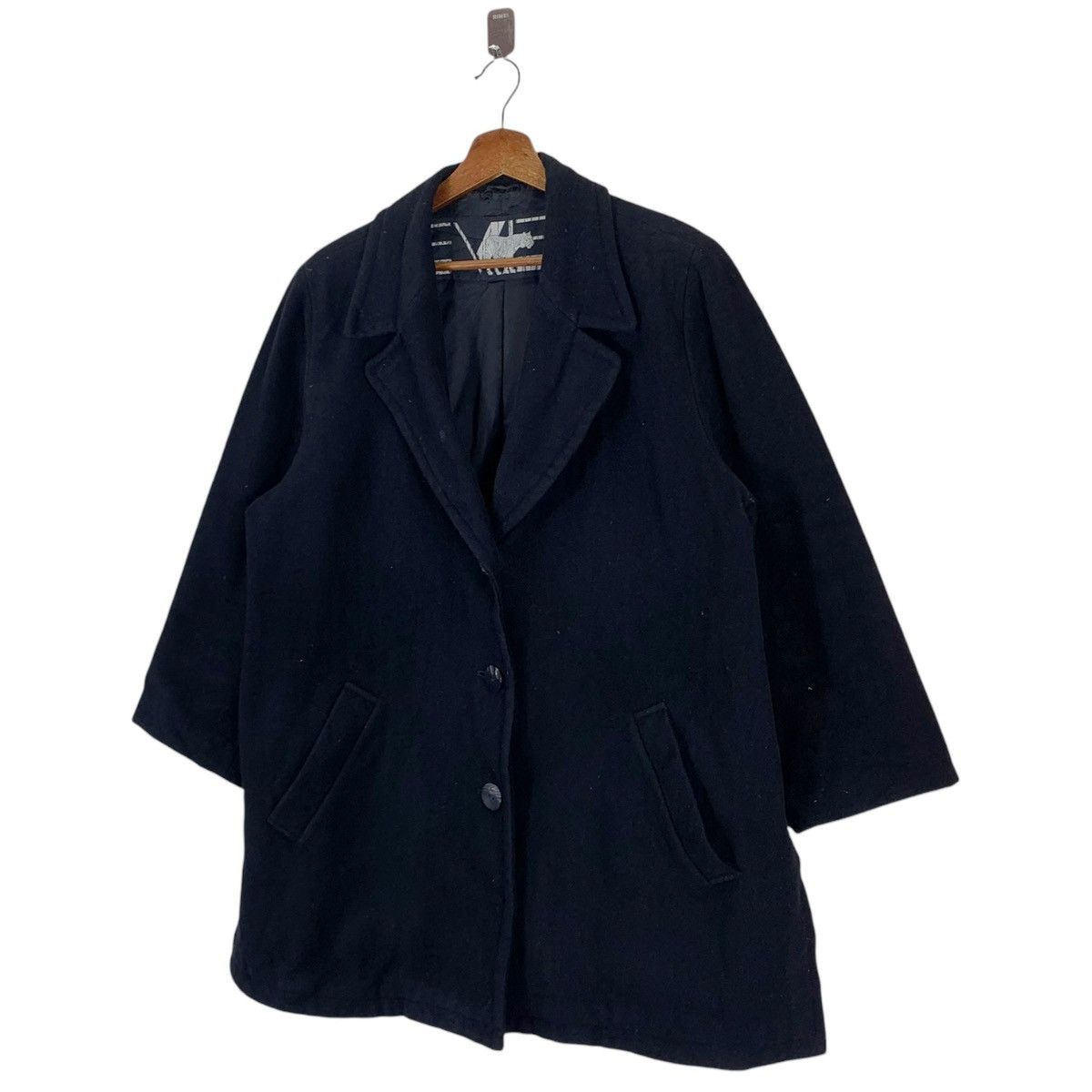 Krizia Uomo × Vintage VINTAGE EVEX BY KRIZIA WOOL BUTTON COAT Size US S / EU 44-46 / 1 - 3 Thumbnail