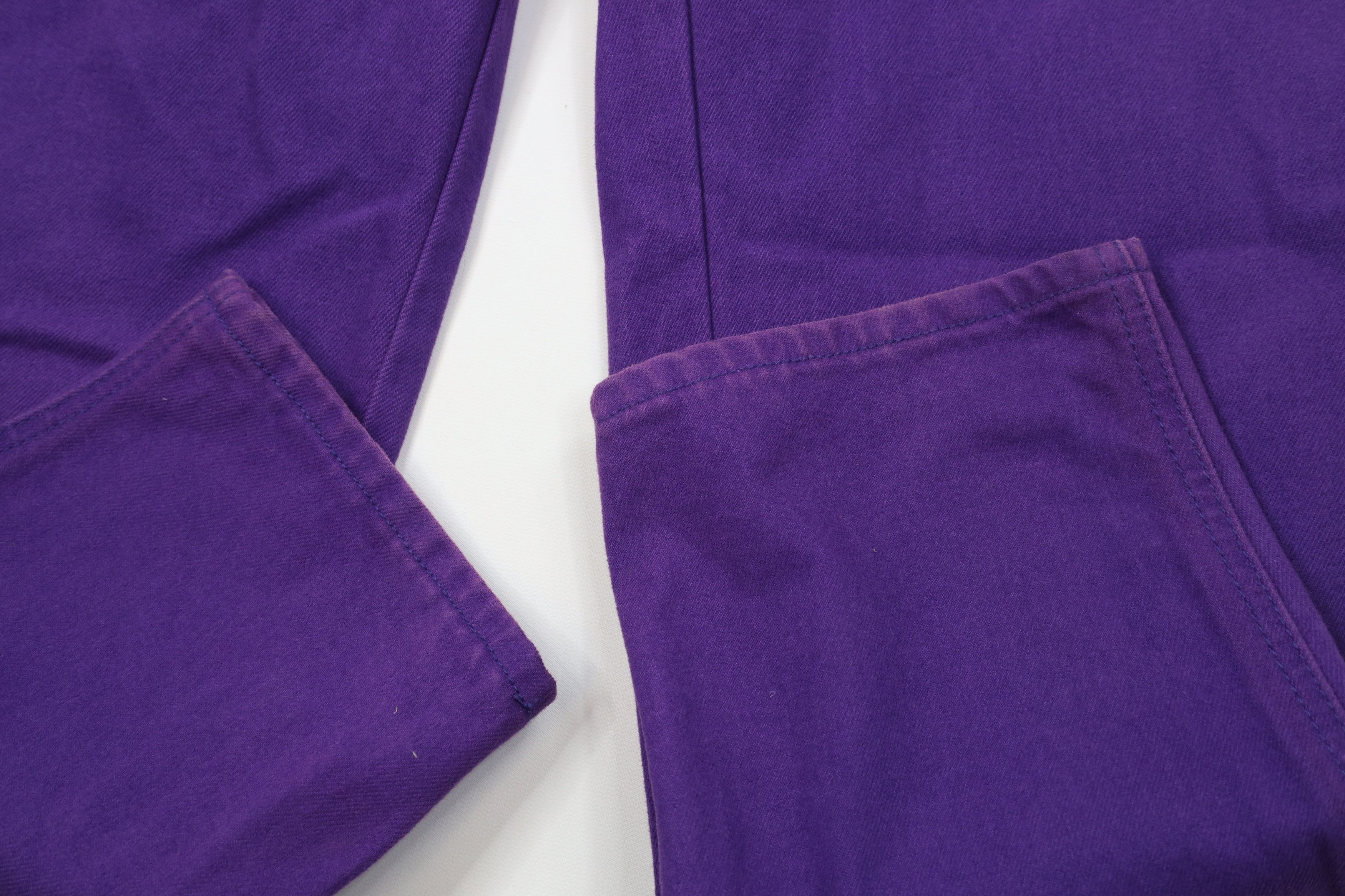 Vintage Deadstock Vintage 90s Streetwear Fit Skateboard Jeans Purple Size US 29 - 5 Thumbnail