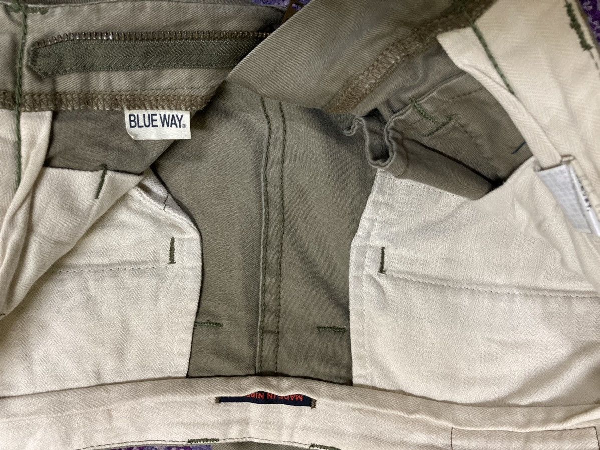 Kapital Reworked Blue Way Khaki Patchwork Pants Size US 32 / EU 48 - 19 Thumbnail