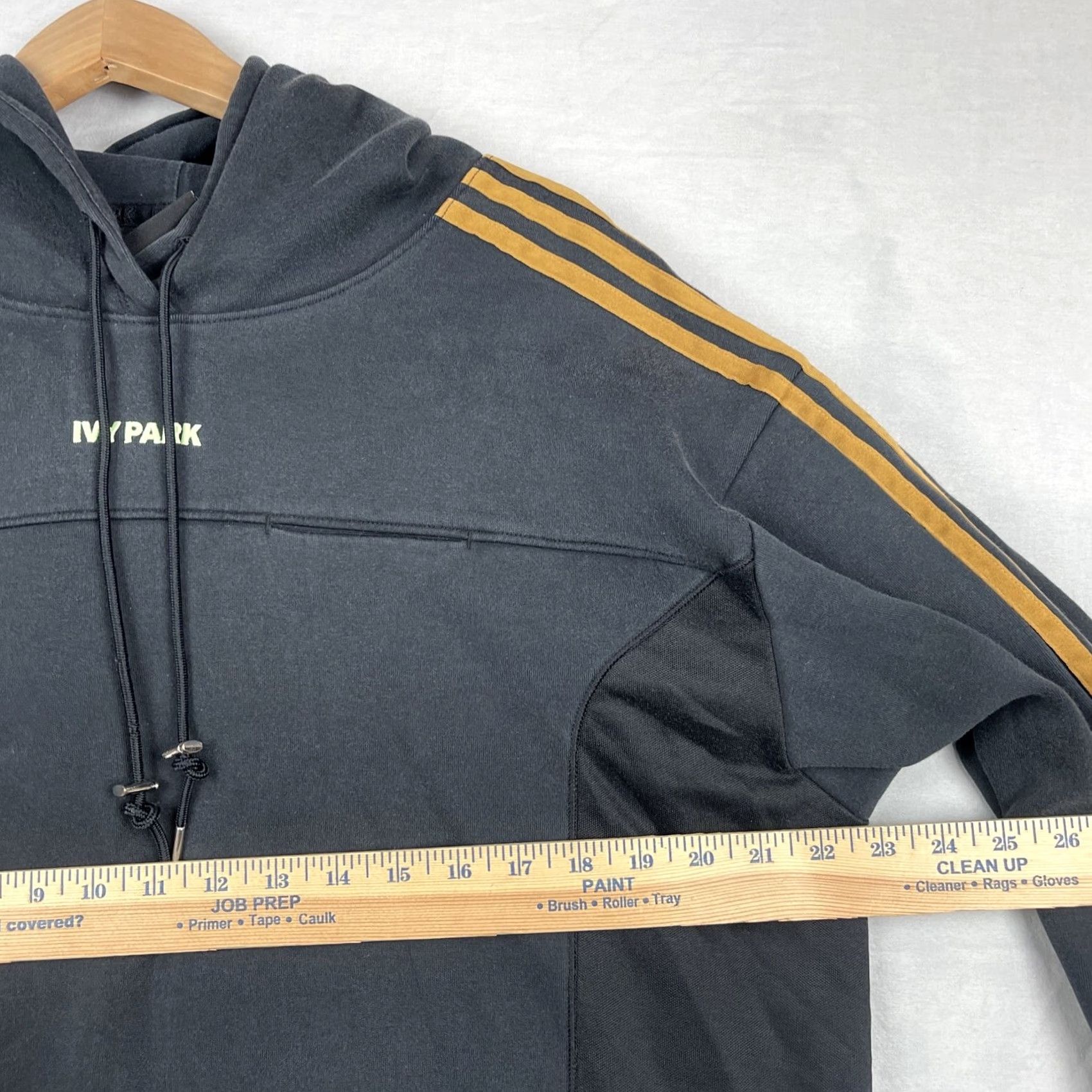 Adidas adidas Ivy Park Hoodie Womens Small Black Baggy GT9085 Pullover Sweatshirt Size S / US 4 / IT 40 - 5 Thumbnail