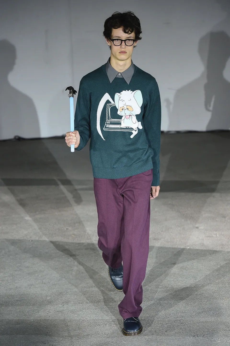 Undercover 19ss creamy mami computer and sickle cashmere sweater Size US M / EU 48-50 / 2 - 1 Thumbnail