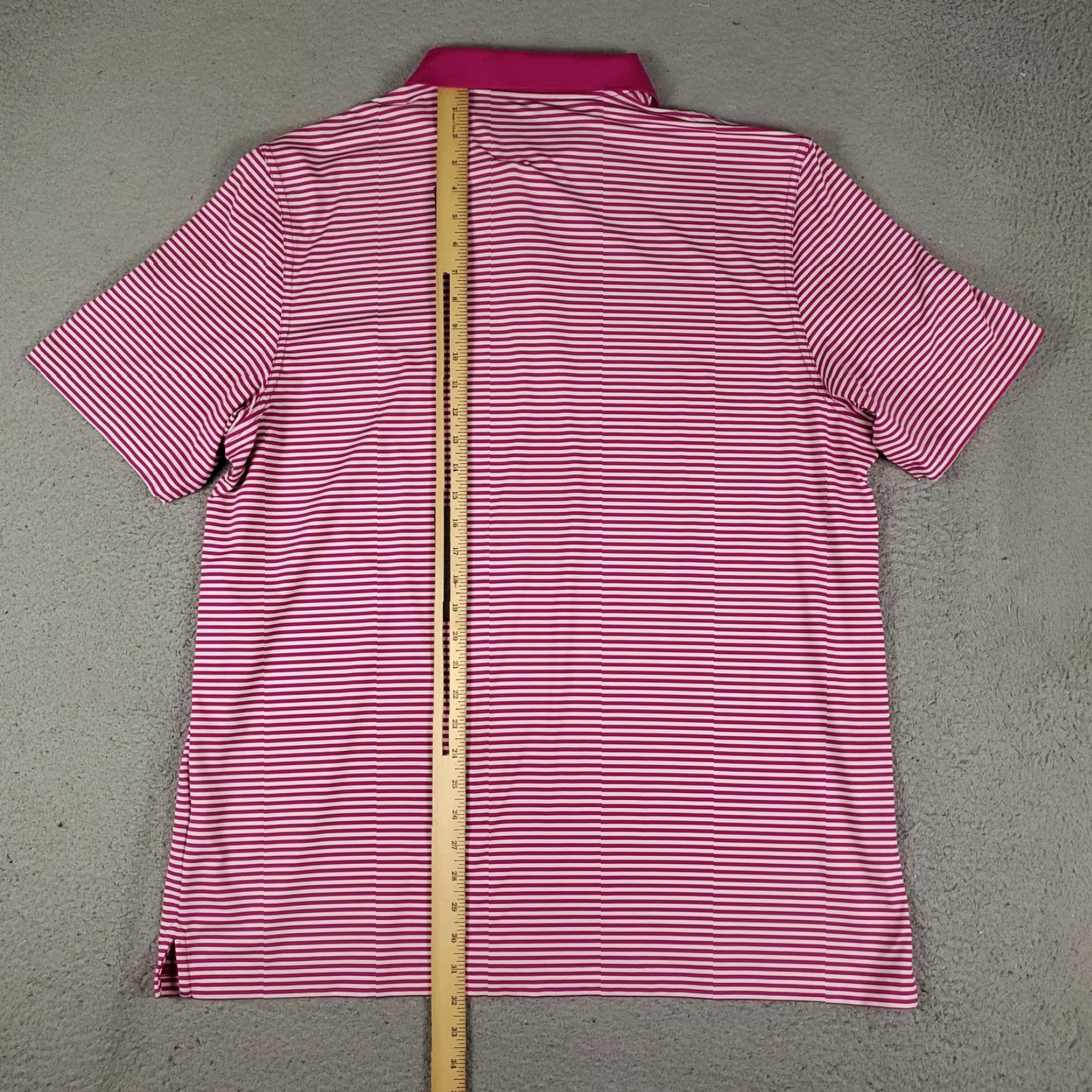 Vineyard Vines Vineyard Vines Polo Shirt Mens XL Pink White Striped Performance Golf Whale Logo Size US XL / EU 56 / 4 - 4 Thumbnail