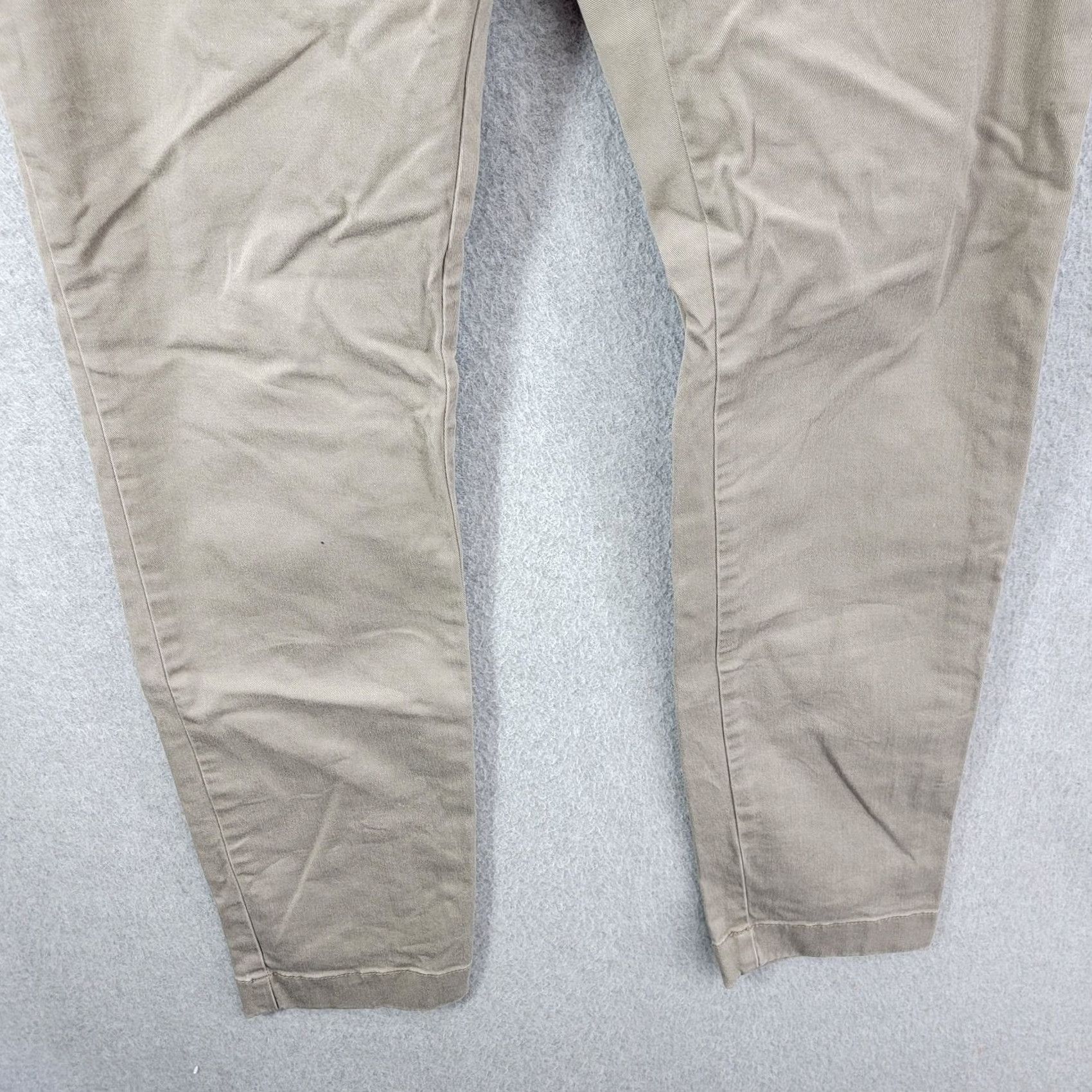 J.Crew J.CREW Chino Pants Mens Size 31x32 Beige Stretch Cotton 250 Skinny Fit Shirt Size US 31 - 4 Thumbnail