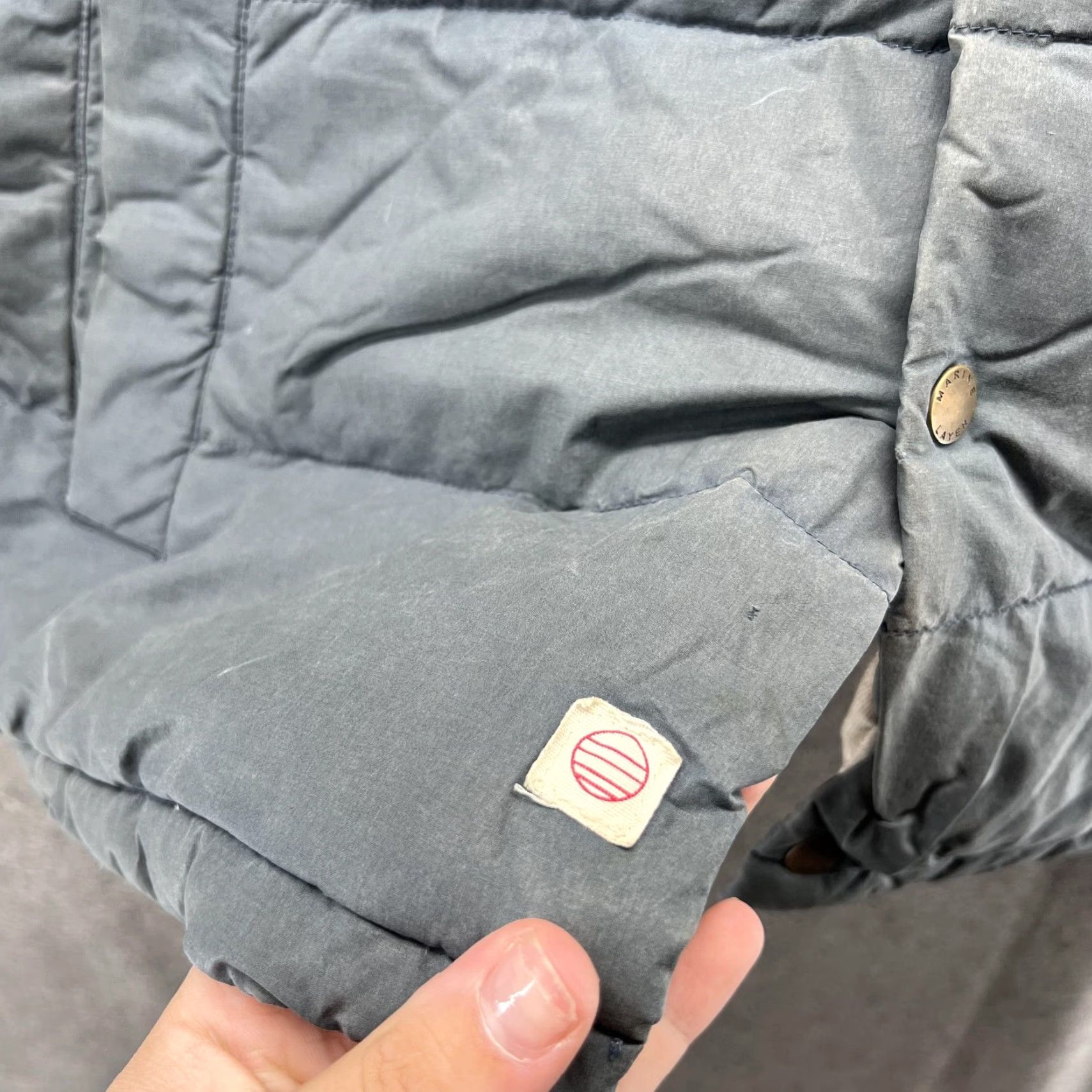 Marine Layer Marine Layer Vest Mens L Brown Blue Quilted Puffer Snap Front Casual Outdoor Size US L / EU 52-54 / 3 - 6 Thumbnail