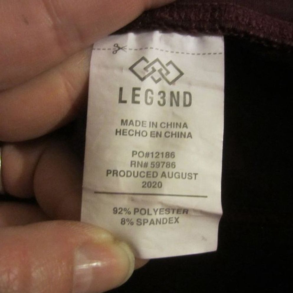Other Athleisure Streetwear Sleek Burgundy High-Rise Leggings Size 26" / US 2 / IT 38 - 8 Thumbnail