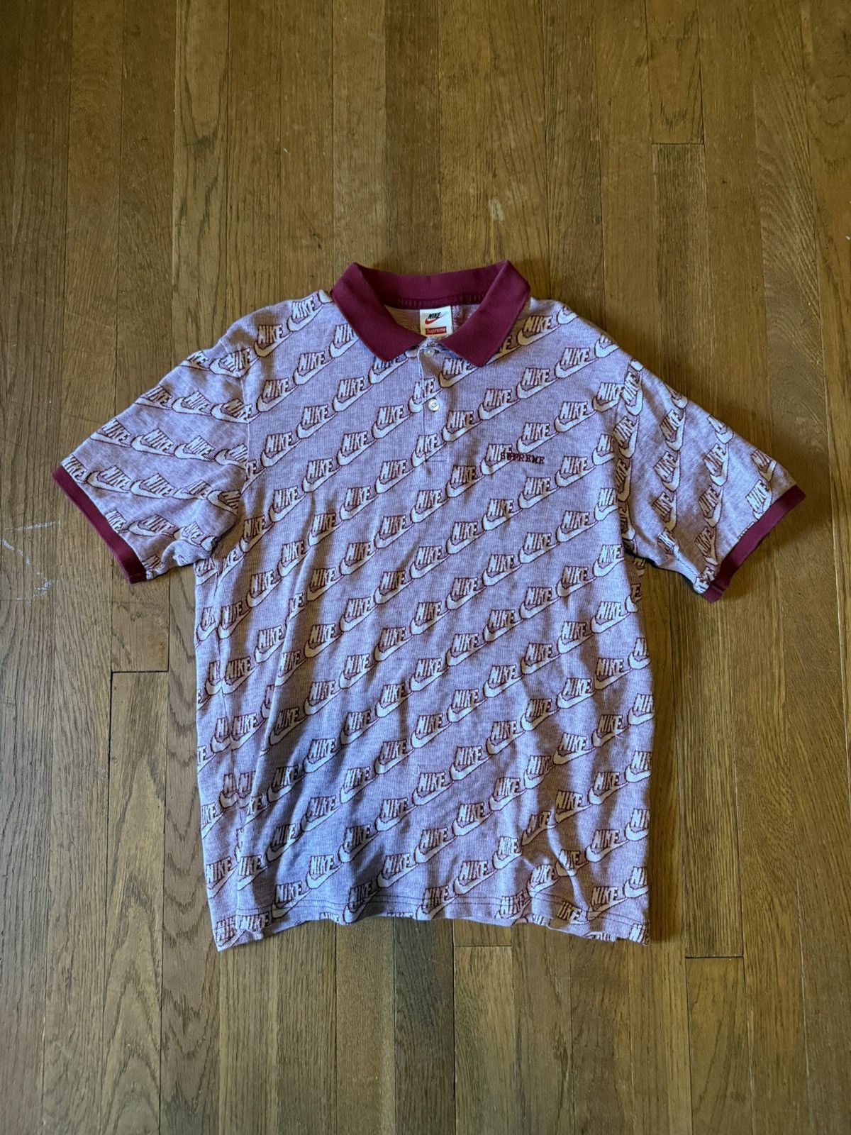 Nike × Supreme Nike x Supreme Jacquard Polo | Grailed