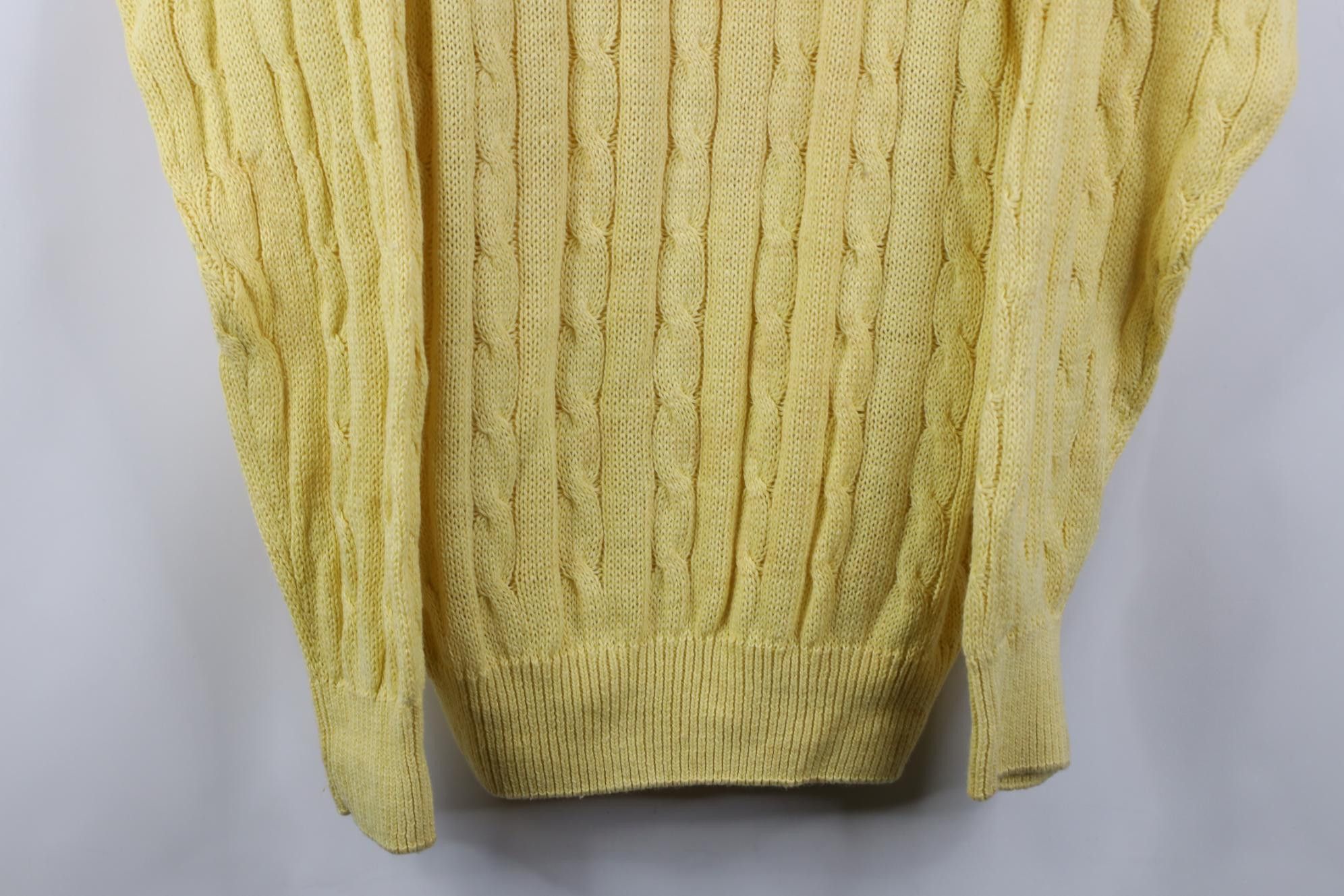 Vintage Deadstock Vintage 80s 90s Streetwear Chunky Cable Sweater Size US L / EU 52-54 / 3 - 3 Thumbnail