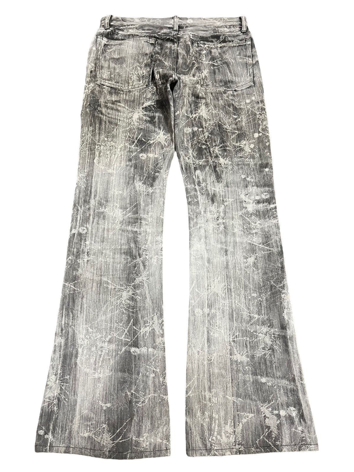 Tornado Mart Vintage Japan Edge Rupert Faded Spider Web Style Flare Jeans Size US 32 / EU 48 - 2 Thumbnail