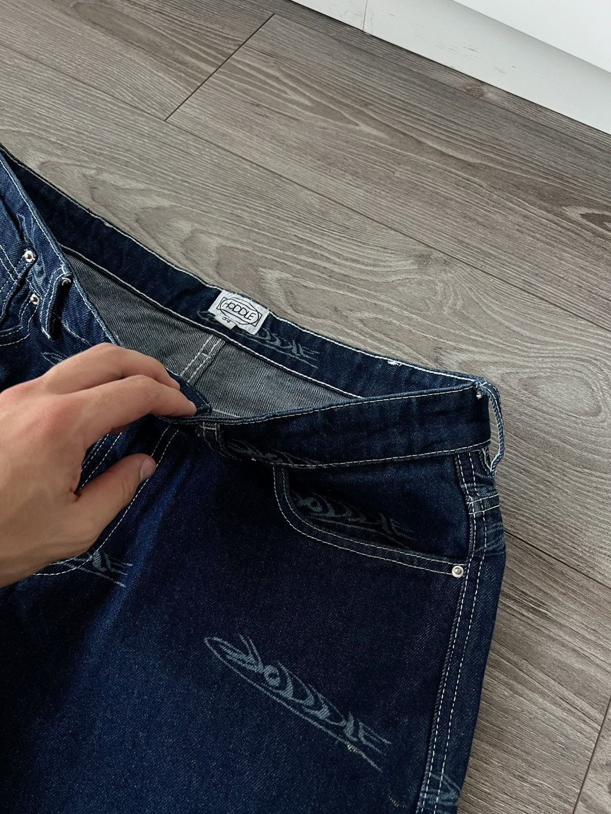 Hoddle Hoddle 12 Ounce Single Knee Carpenter Denim Ranger Jeans Size US 34 / EU 50 - 15 Thumbnail