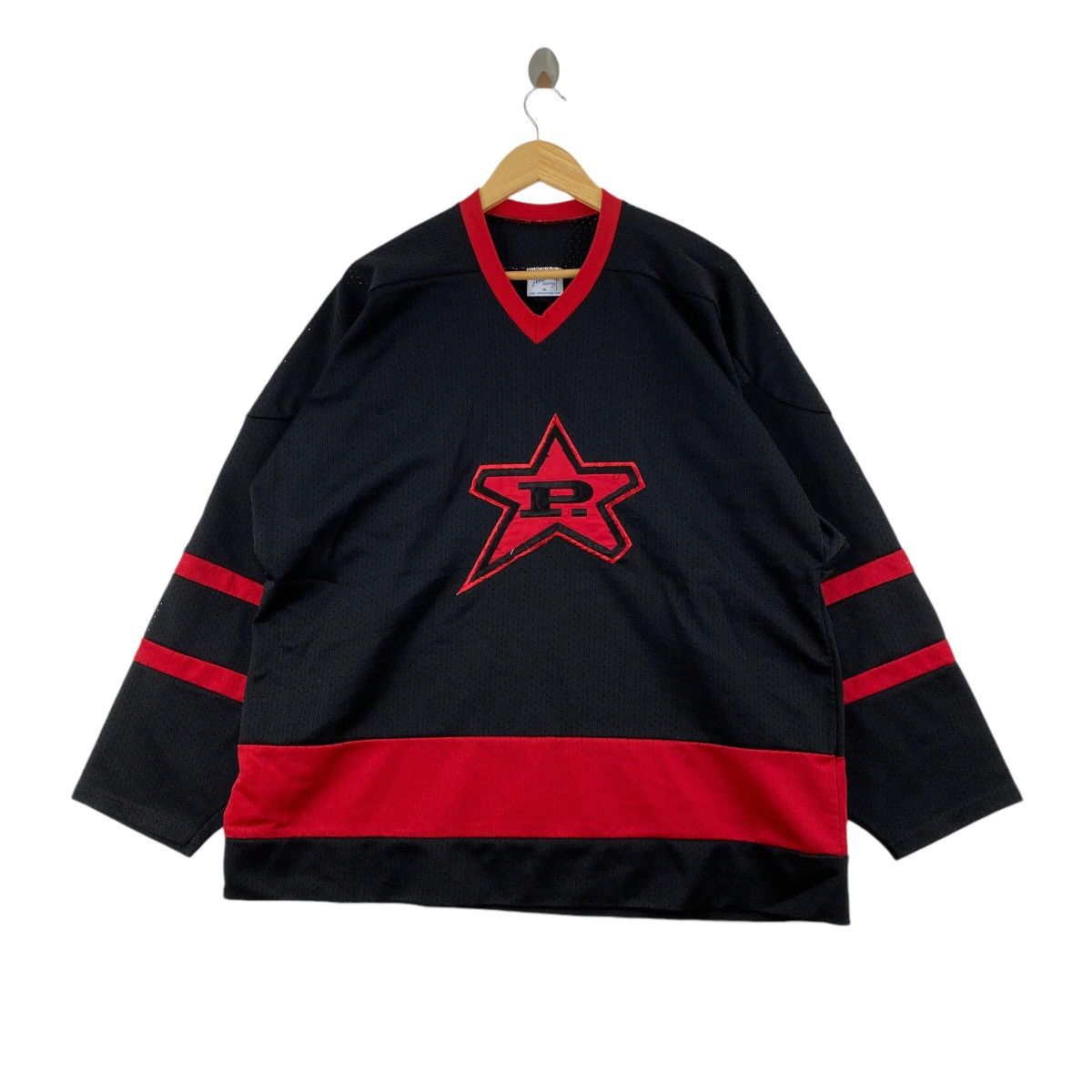 Vintage Vintage 80s Ice Hockey Jersey Athletic Sewing Tag Size US XL / EU 56 / 4 - 1 Thumbnail